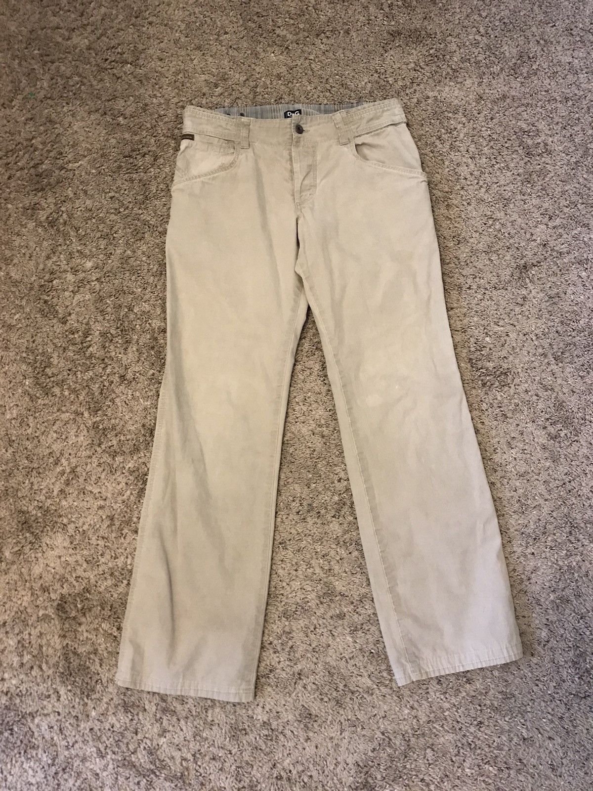 Dolce & Gabbana dolce and gabbana Khaki Pants Adjustable Waist Button Up Fly Size US 32 / EU 48 - 1 Thumbnail