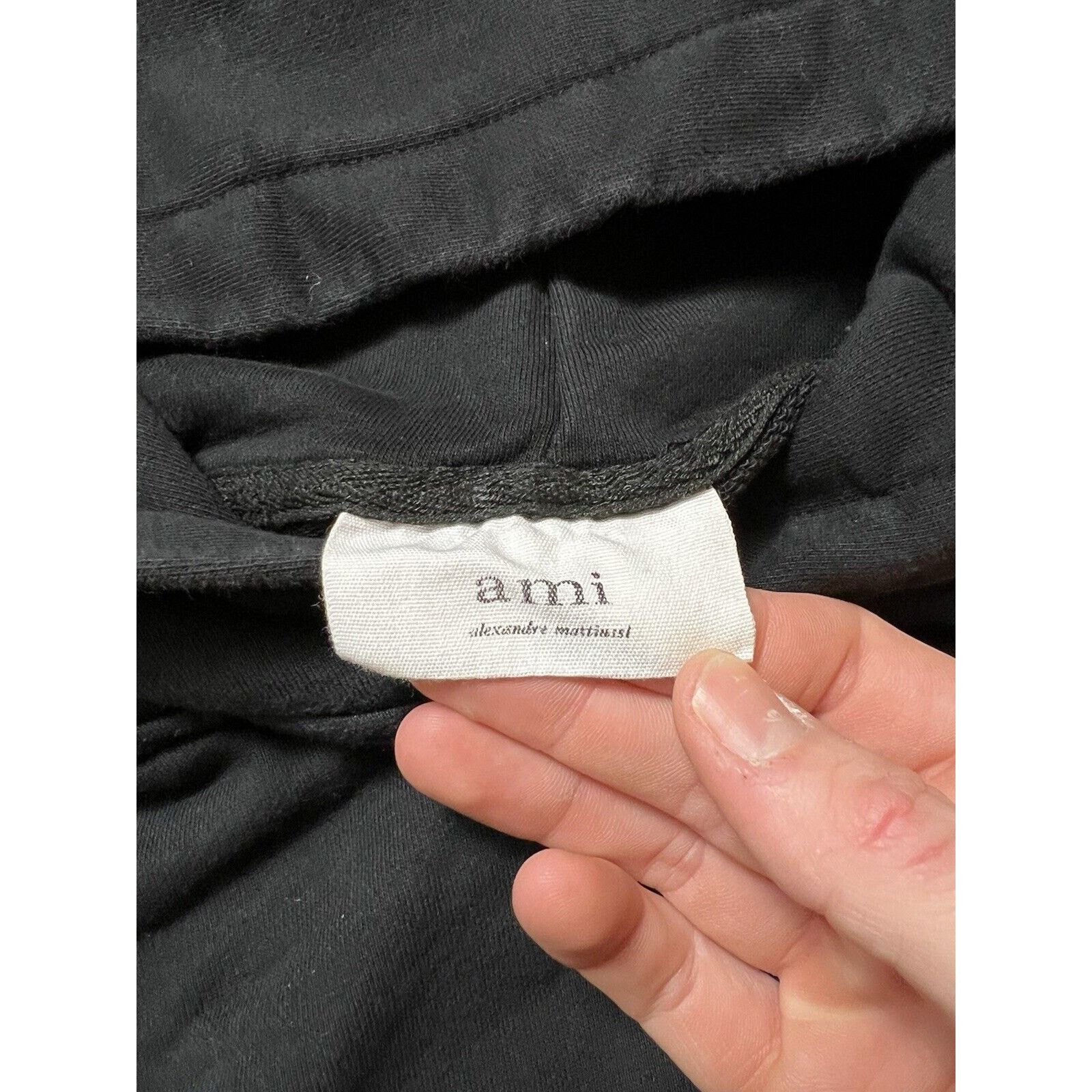 AMI Black Ami de Cœur Hoodie Streetwear Fits Size M-L Size M / US 6-8 / IT 42-44 - 3 Thumbnail