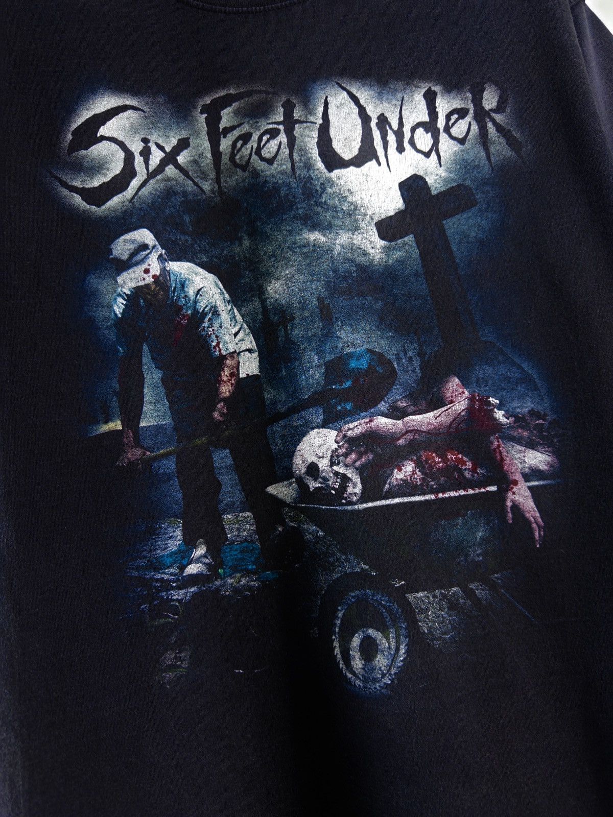 Band Tees 00s Vintage Six Feet Under Dead Meat Death Metal Rock Tee Size US L / EU 52-54 / 3 - 4 Thumbnail