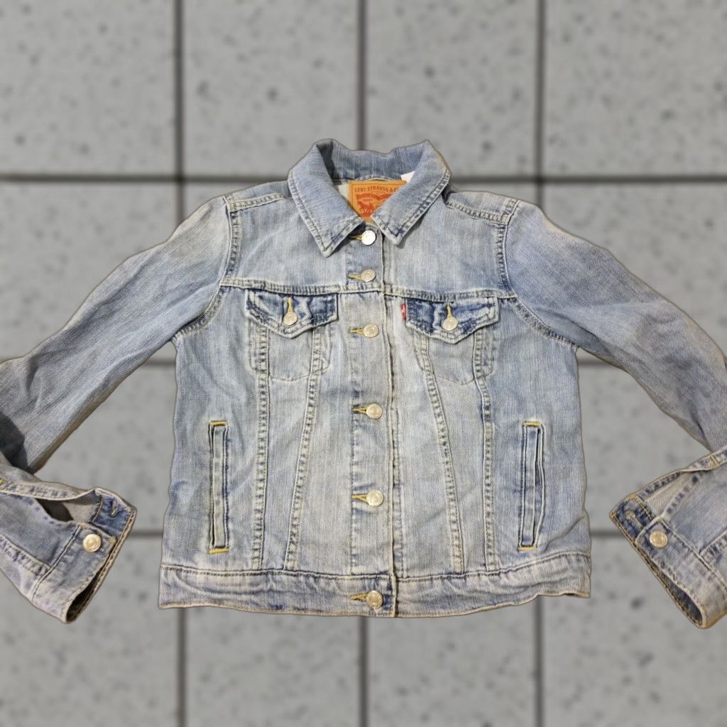Levi's VINTAGE Womens Levi's Denim Jacket S Small Blue Cotton Jeans Stretch Jacket Shirt Womens (adjust to category) Size 28" / US 6 / IT 42 - 1 Thumbnail