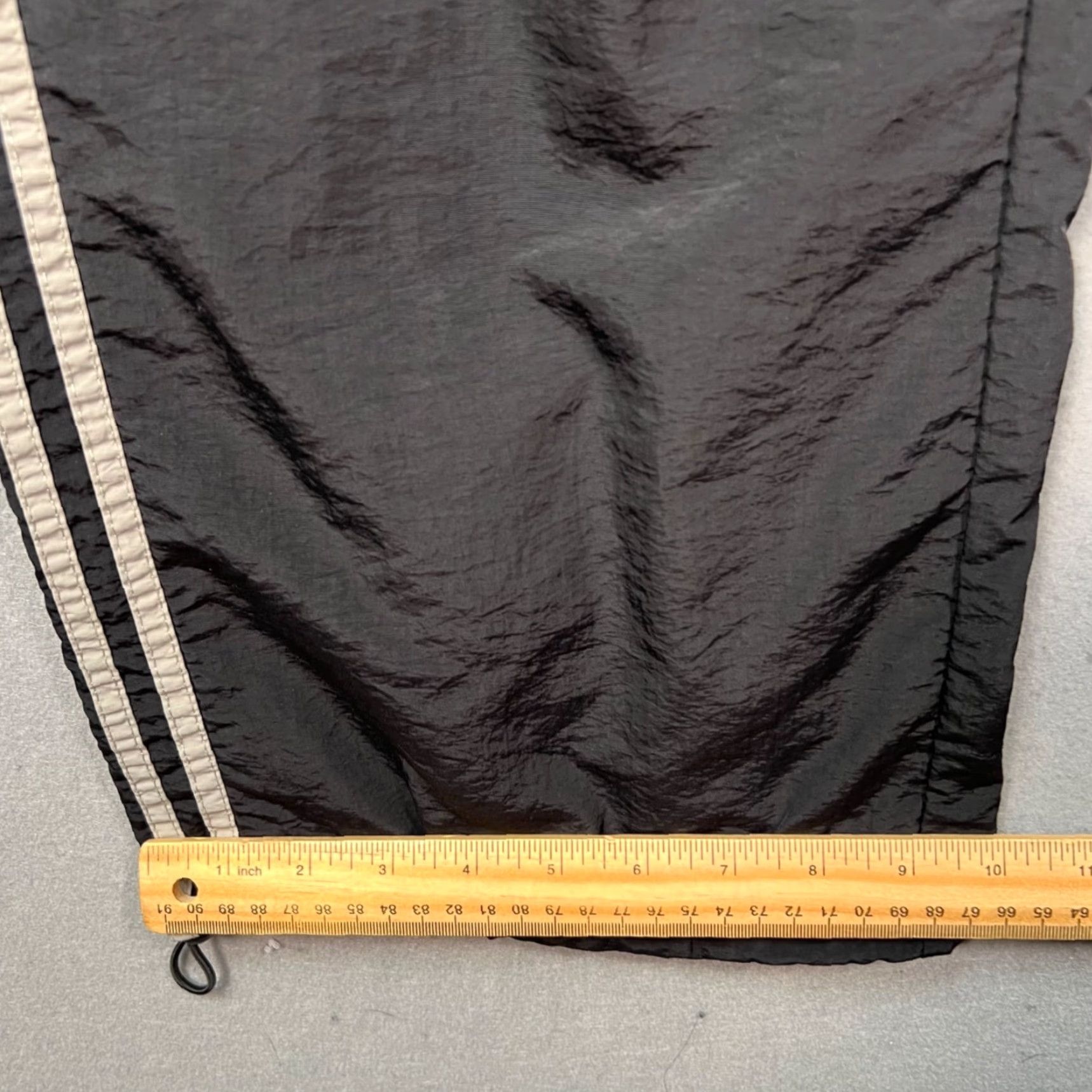 Vintage Elfric Eden Womens Large Black Beige Nylon Wide-Leg Track Pants Windbreaker Pants Mens? Womens Size 36" / US 14 / IT 50 - 7 Thumbnail