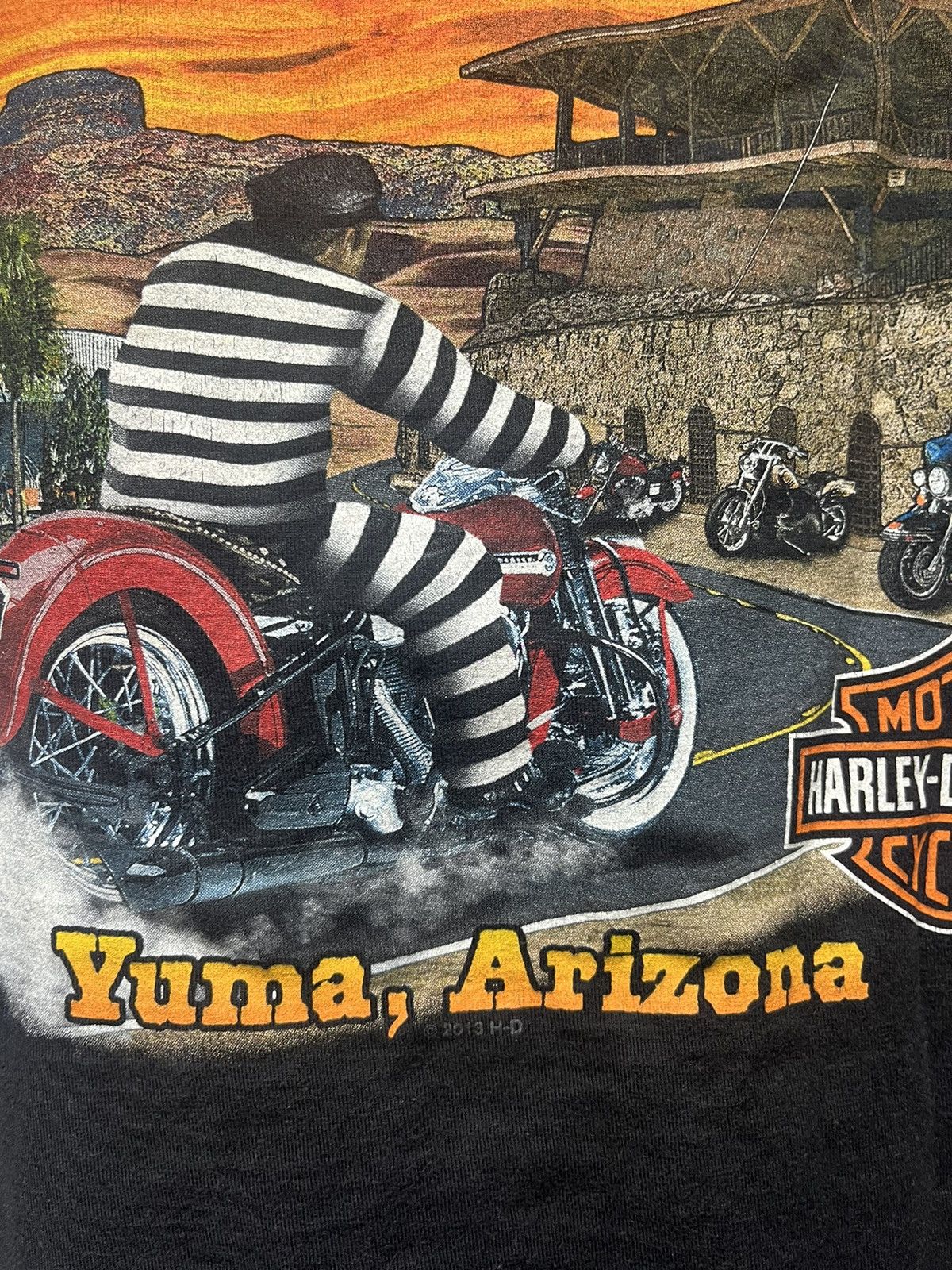 Harley Davidson Harley Davidson Reaper Smoking w/ Poker Card Graphic Tshirt Size US L / EU 52-54 / 3 - 6 Thumbnail