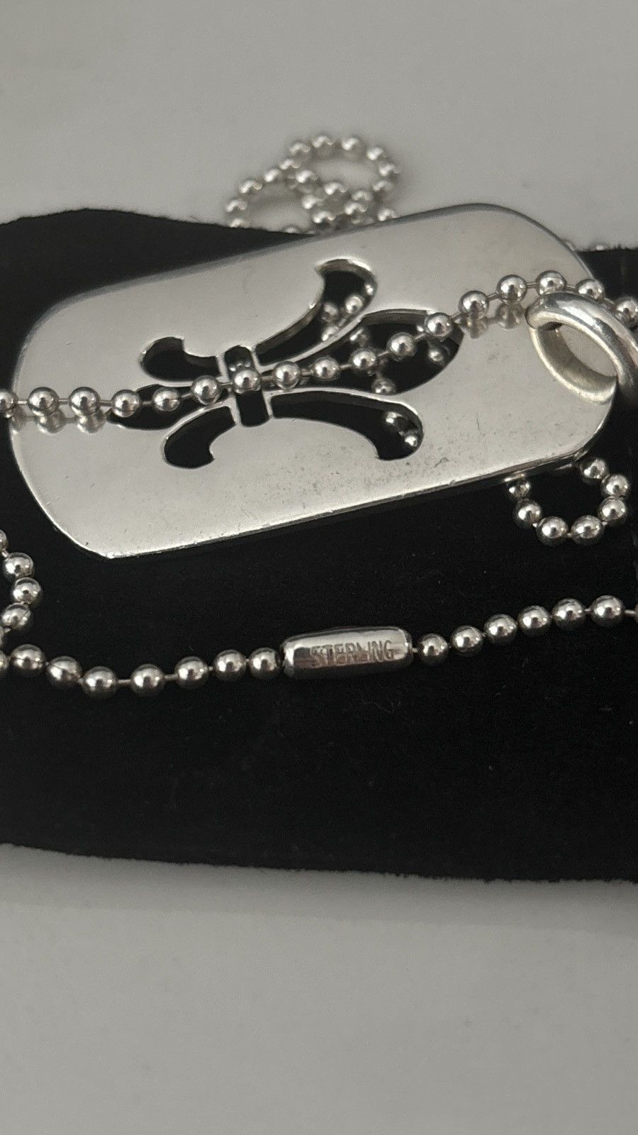 Chrome Hearts *Rare* Chrome Hearts Fleur Dog Tag Size ONE SIZE - 6 Thumbnail