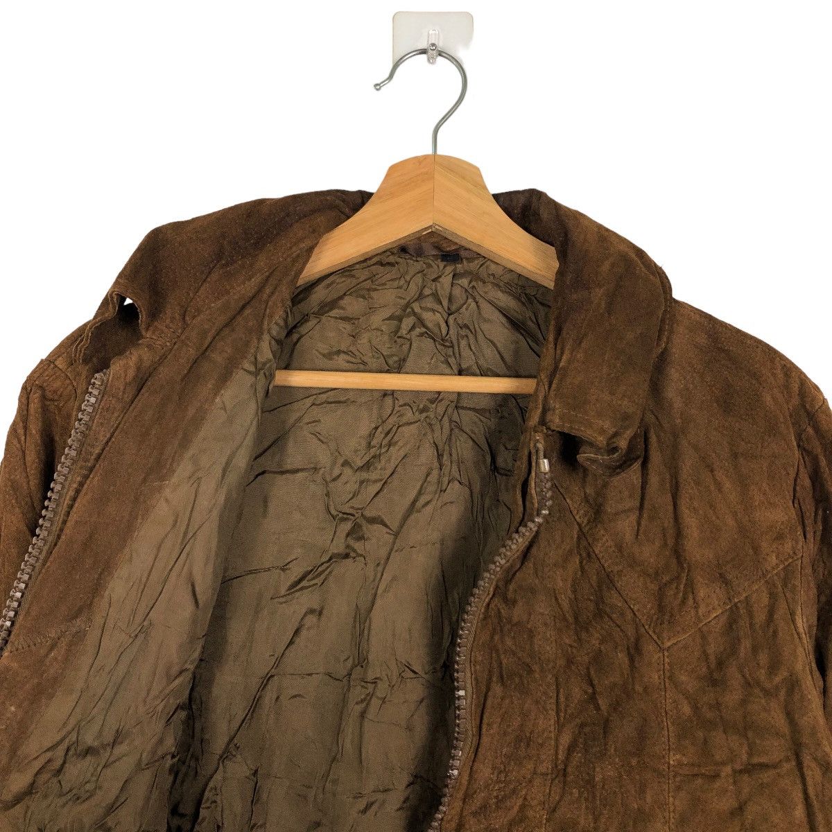 Japanese Brand 🔥Rare Genuine Leather Bomber Jacket Issey Miyake Size US L / EU 52-54 / 3 - 10 Thumbnail