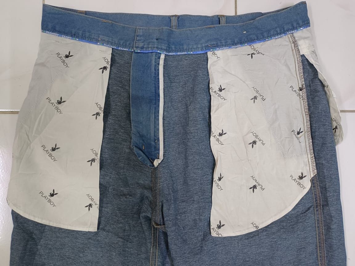 Playboy × Vintage Vintage Playboy Baggy Denim Jeans Pants Size US 37 - 15 Thumbnail
