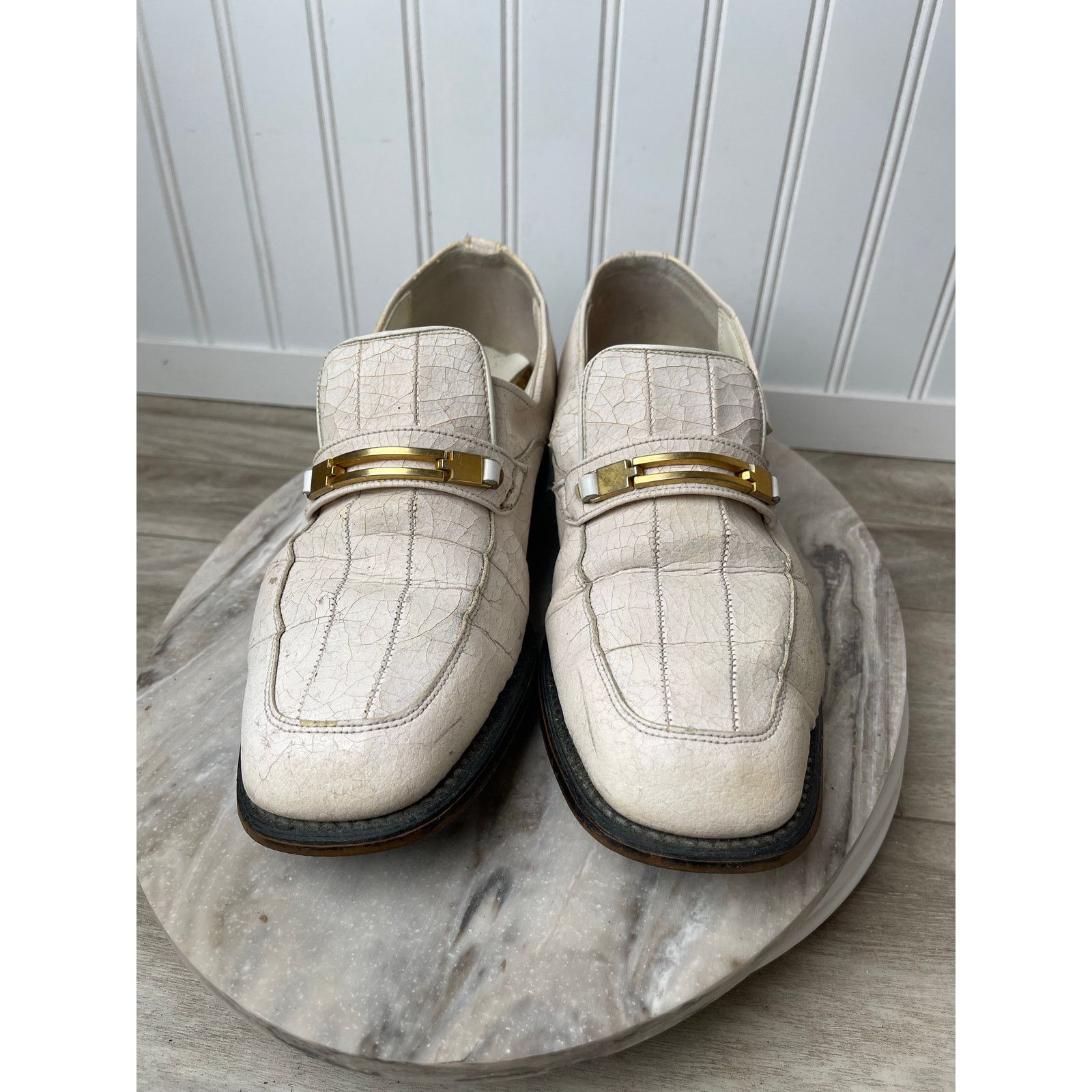 Vintage Weyenberg Massagic White Horsebit Loafers 8.5 D Size US 8.5 / EU 41-42 - 1 Thumbnail
