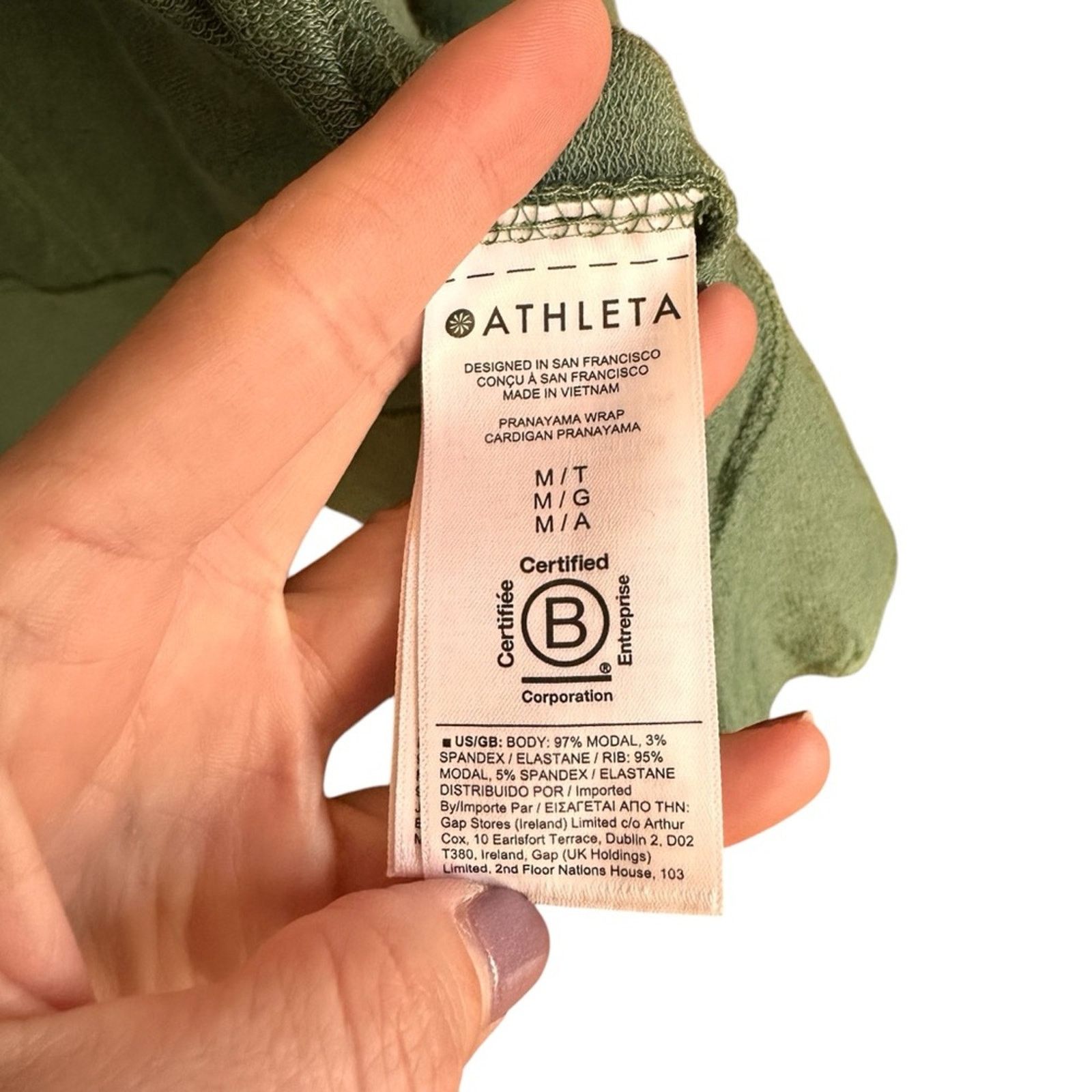 Athleta Athleta Pranayama Restore Wrap Cardigan – Green – Size M Size M / US 6-8 / IT 42-44 - 6 Thumbnail