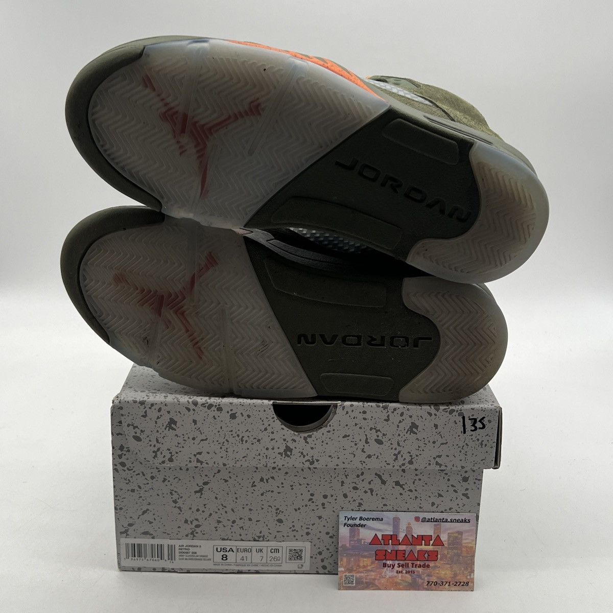 Jordan Brand Air Jordan 5 Olive Size US 8 / EU 41 - 8 Thumbnail