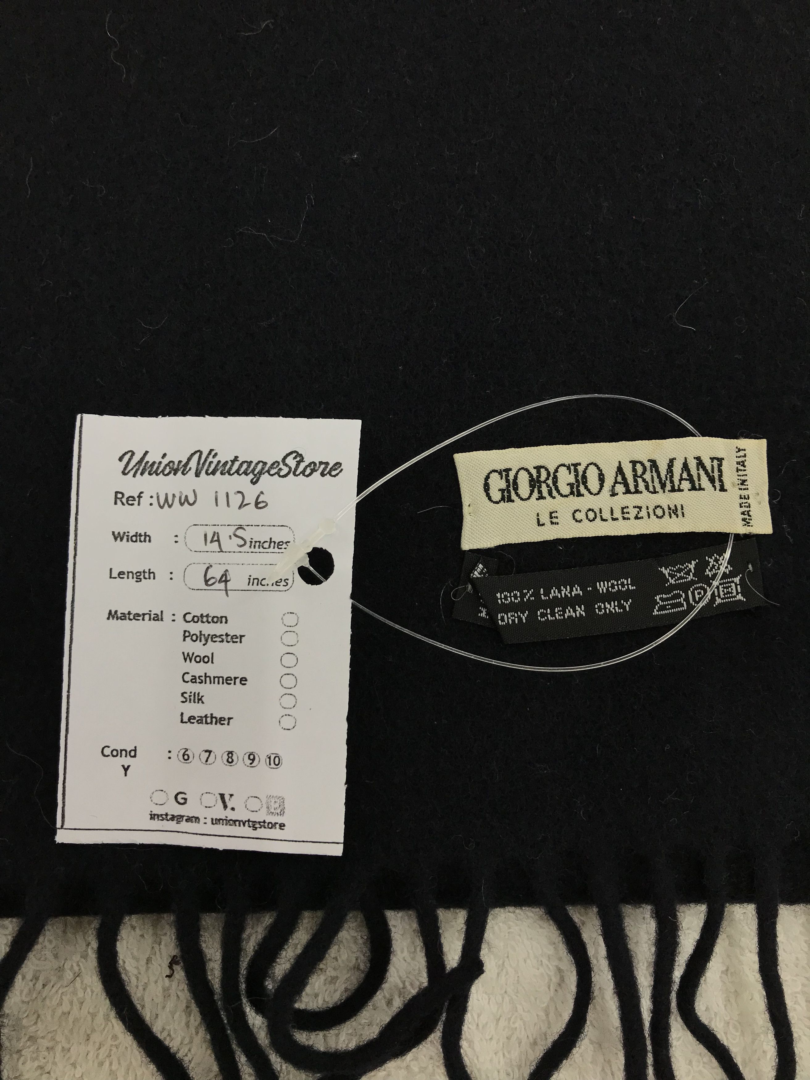 Giorgio Armani × Vintage Giorgio Armani Scarf / Muffler / Neckwear - WW1126 Size ONE SIZE - 5 Thumbnail