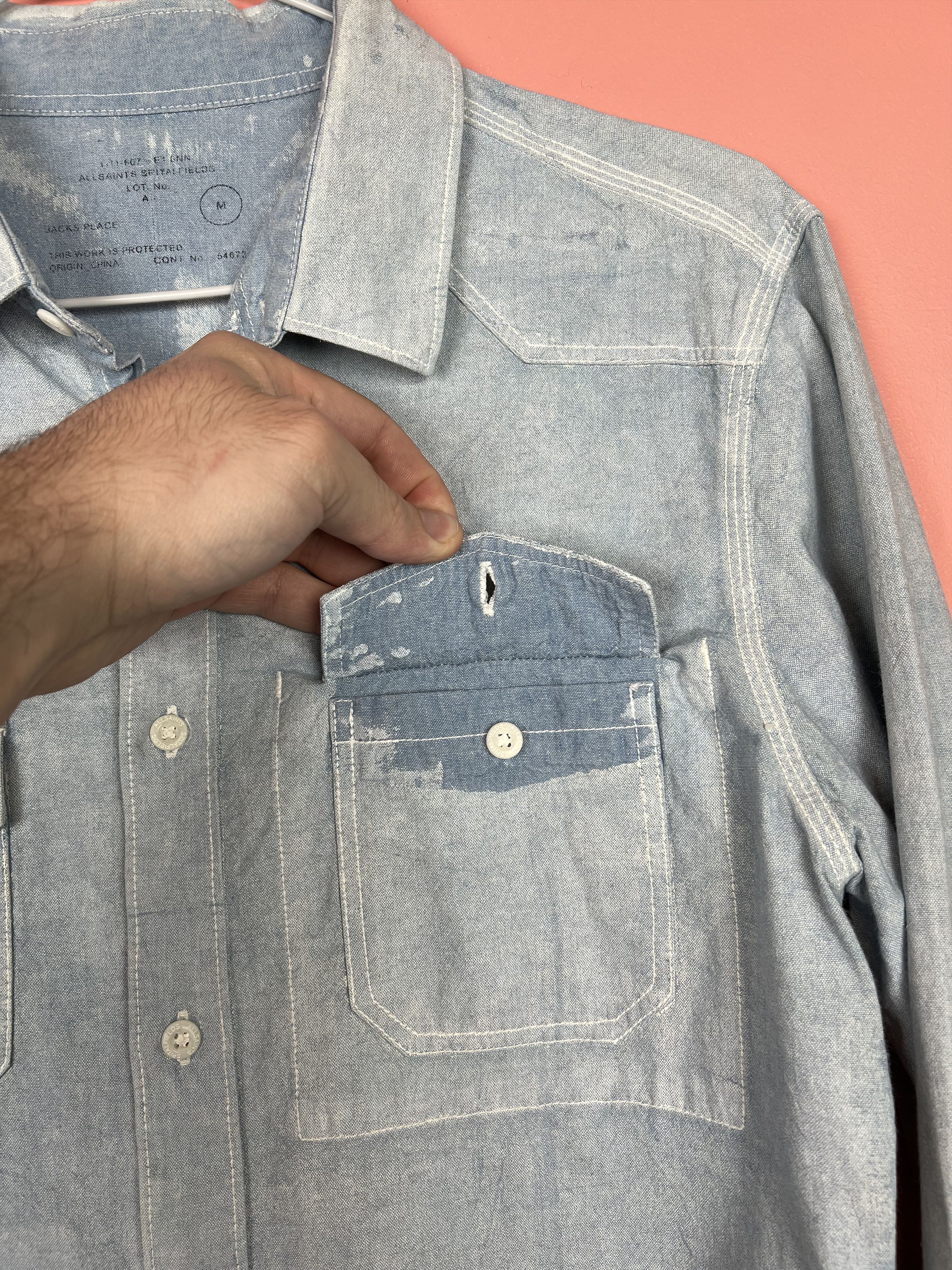Allsaints Allsaints denim casual jeans overshirt vintage hype Size US M / EU 48-50 / 2 - 8 Thumbnail