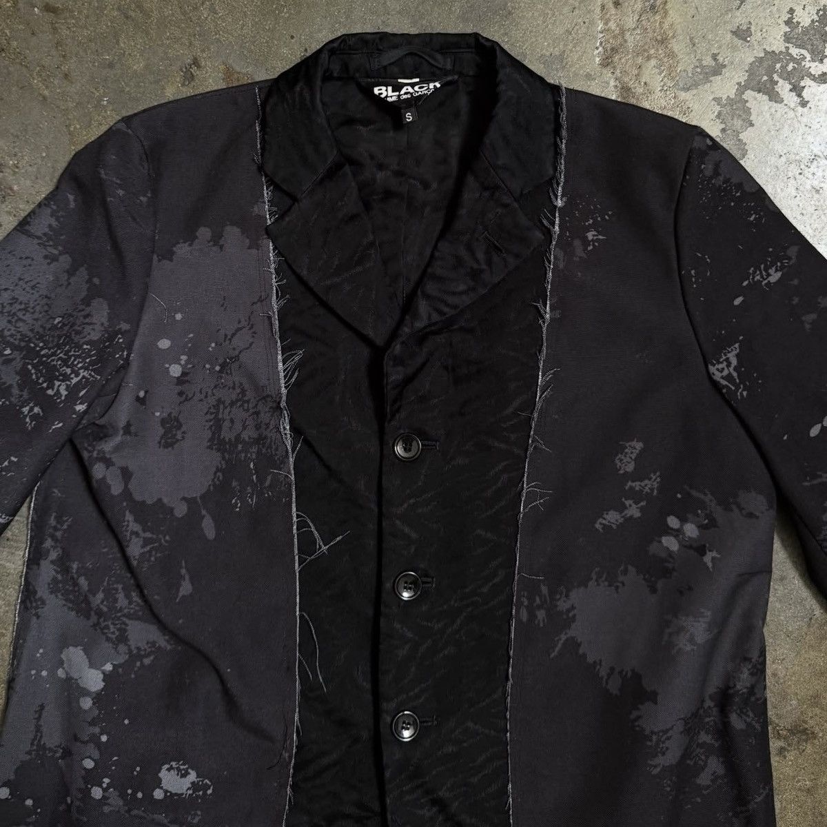Comme des Garcons COMME DES GARÇONS BLACK MULTI PATTERN TRENCH - BLK/PURPLE -S Size S / US 4 / IT 40 - 5 Thumbnail