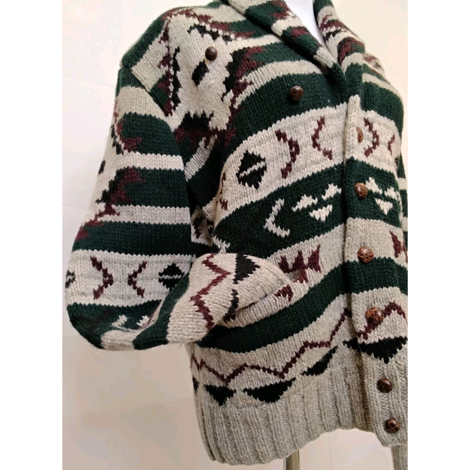 Polo Ralph Lauren Ralph Lauren Cardigan Women's M Gray 1990's Wool Blue Label Size M / US 6-8 / IT 42-44 - 6 Thumbnail
