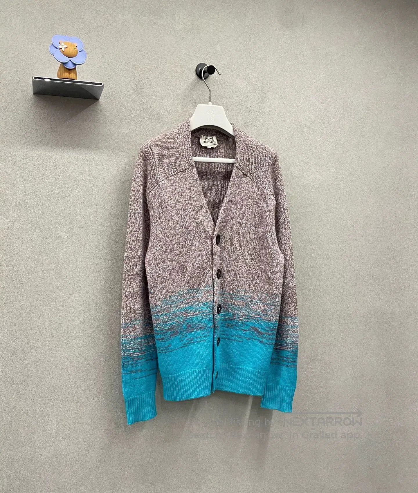 Hermes Hermes Gray Blue Knit Sweater XS. Size US XS / EU 42 / 0 - 3 Thumbnail