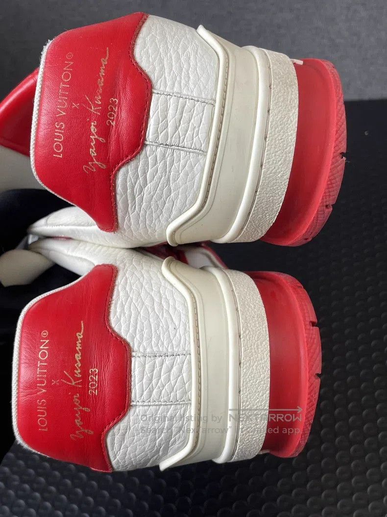 Louis Vuitton Louis Vuitton Kusama Trainer red and white polka-dot board Size US 5.5 / EU 38 - 6 Thumbnail