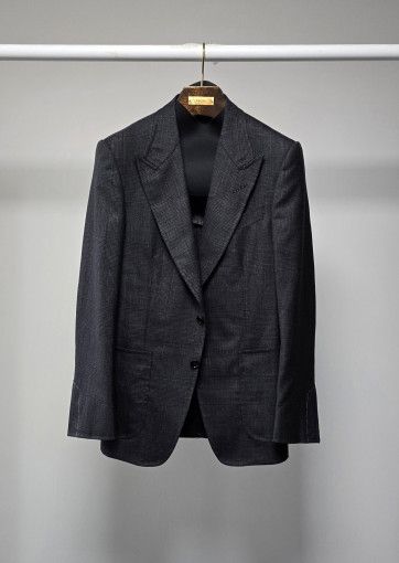 Tom Ford o1sm1stk0824 Shelton Out Pocket Prince Whale Check Blazer Size US L / EU 52-54 / 3 - 1 Thumbnail