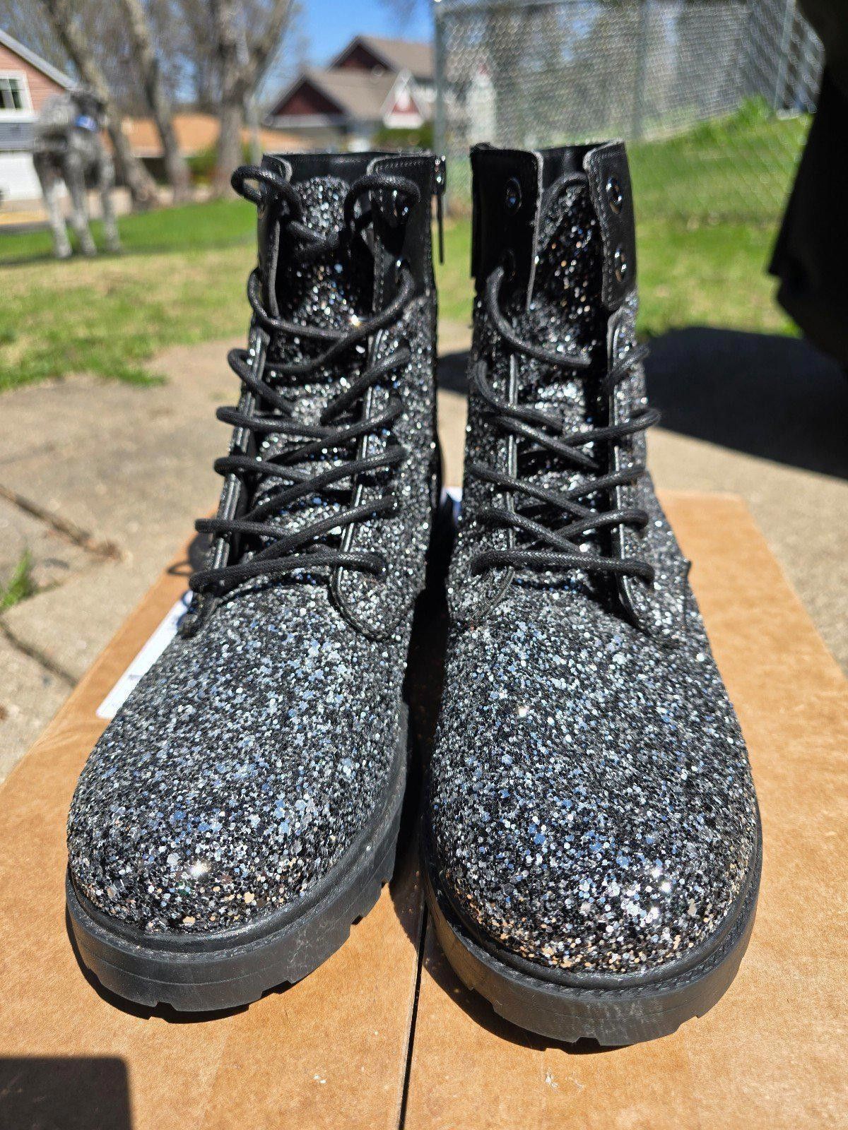 Michael Kors Michael Kors Alistair Glitter Combat Boot Size US 8 / IT 38 - 3 Thumbnail