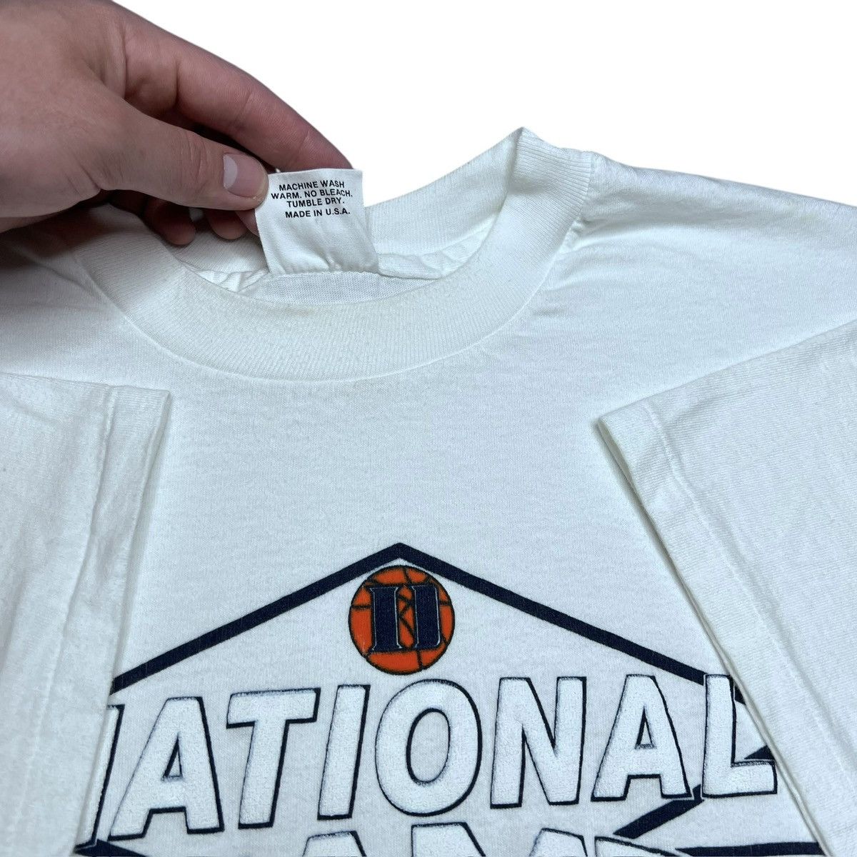 NCAA Vintage 1991 NCAA Duke Blue Devils National Champions TShirt Size US XL / EU 56 / 4 - 3 Thumbnail
