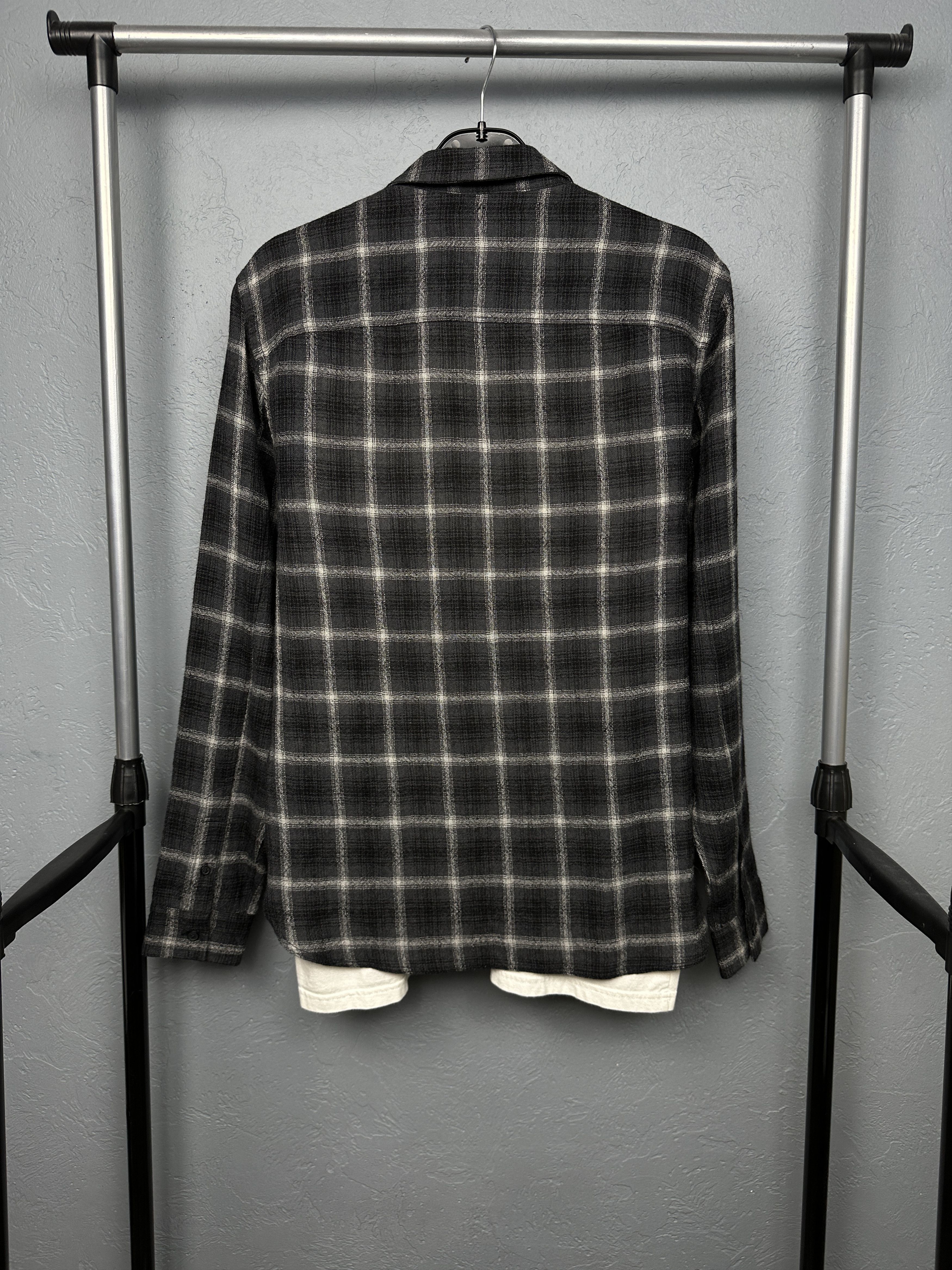 Allsaints Allsaints Mens Crenshaw Wool Flannel Plaid Shirt Size US S / EU 44-46 / 1 - 5 Thumbnail