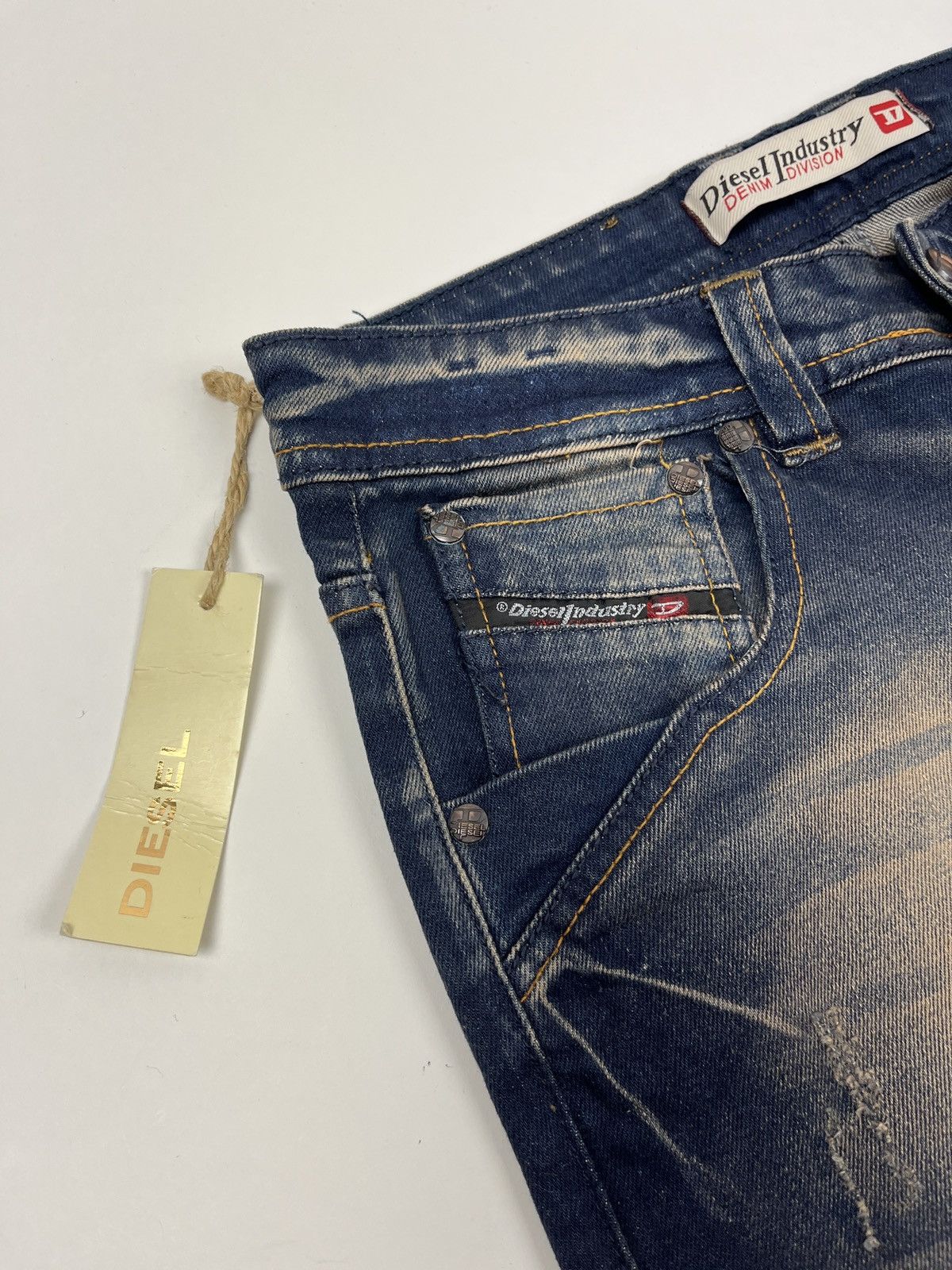 Diesel × Vintage Vintage🔥Diesel Distressed Faded Denim Jeans Size 30" / US 8 / IT 44 - 6 Thumbnail