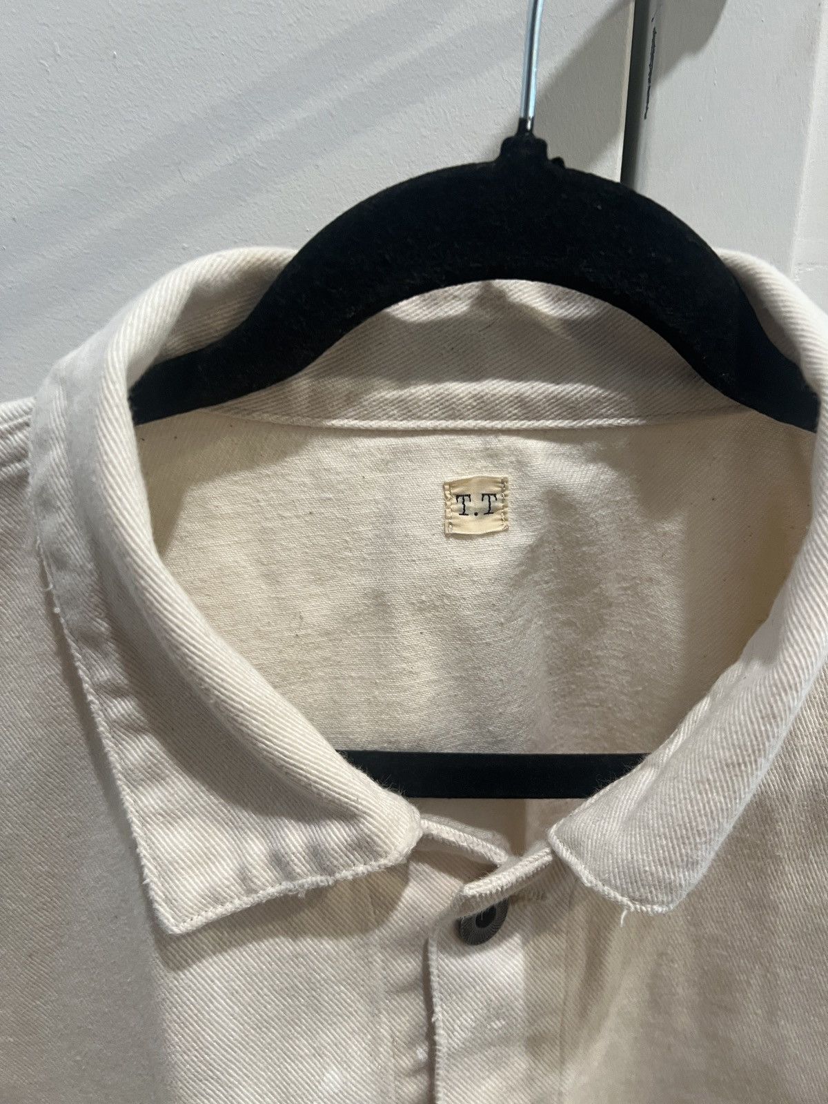 Taiga Takahashi Taiga Takahashi LOT.303 COVERALL JACKET IVORY PAINT Size US L / EU 52-54 / 3 - 4 Thumbnail