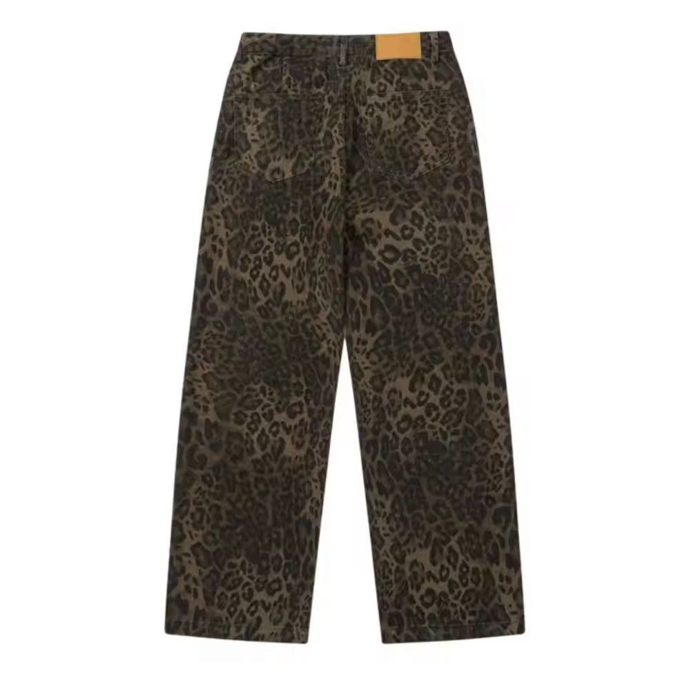 Japanese Brand Leopard print jeans Size US 33 - 3 Thumbnail