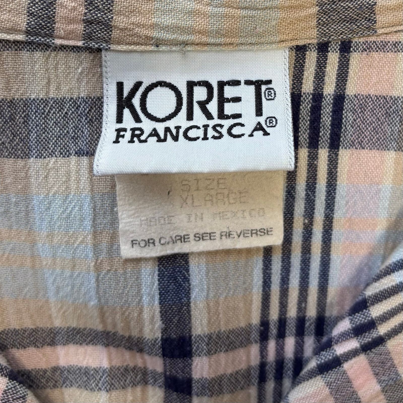 Other Koret Francisca Plaid Button Down Shirt XL Size XL / US 12-14 / IT 48-50 - 8 Thumbnail
