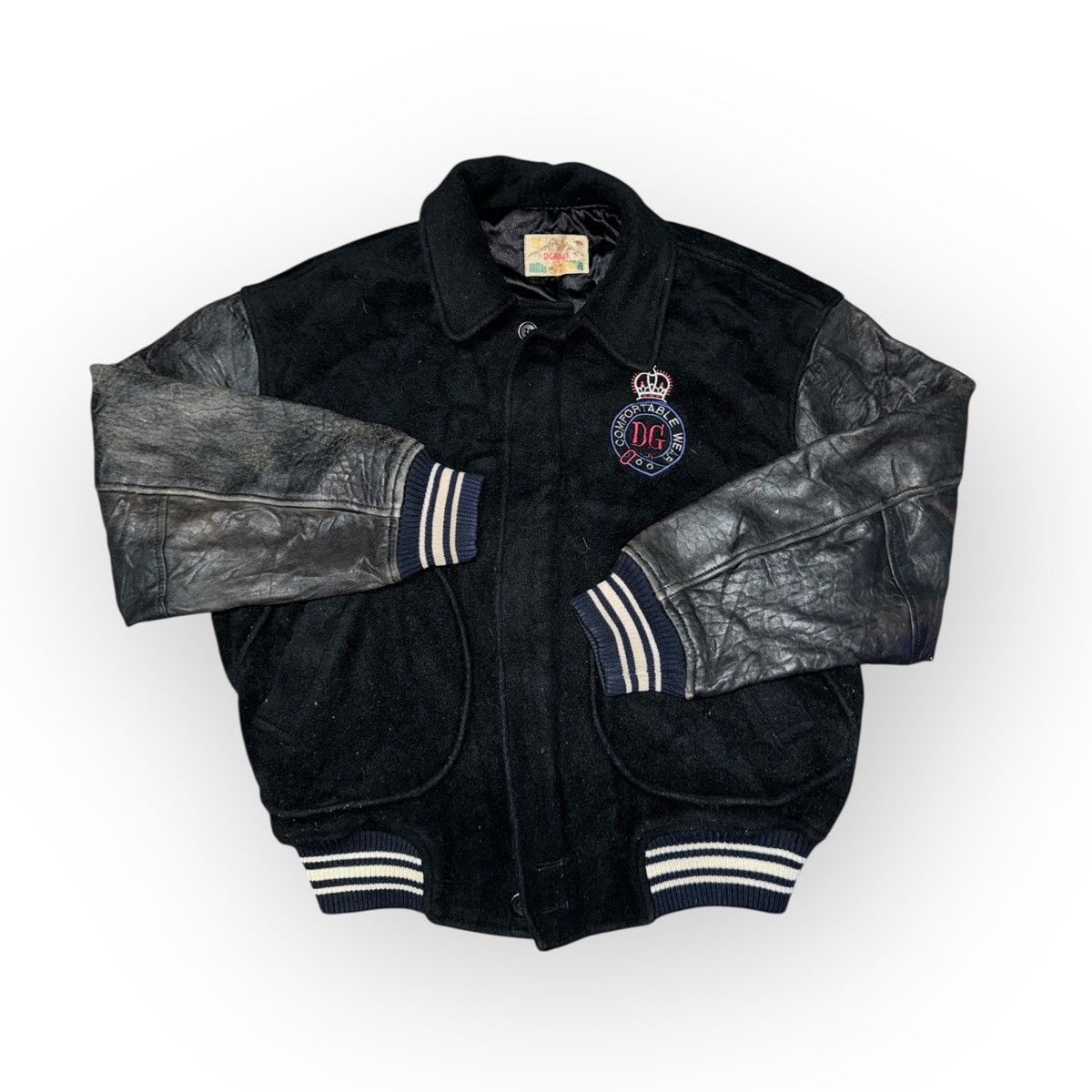 Vintage Vintage DGrace varsity jacket Size US L / EU 52-54 / 3 - 1 Thumbnail