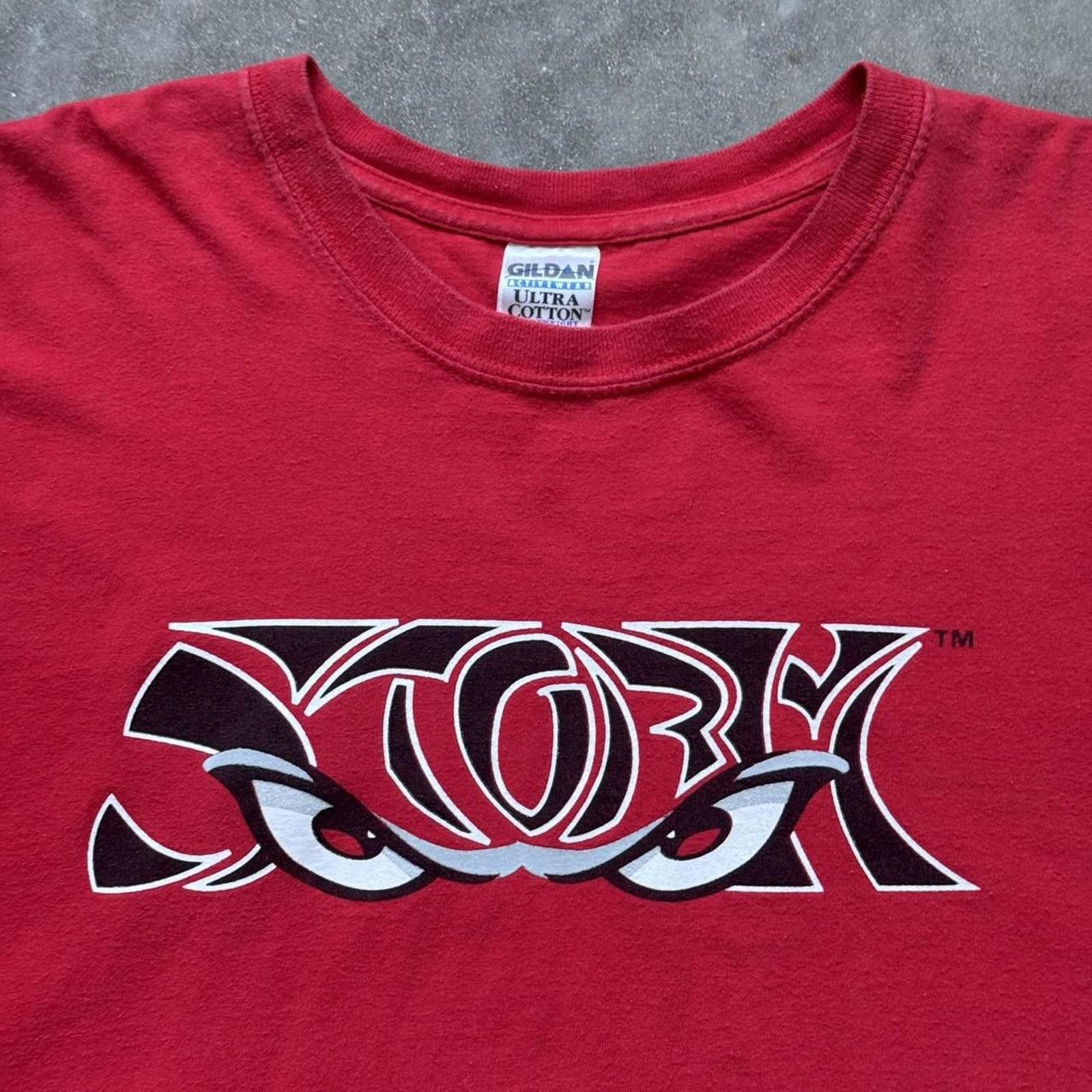 Other Lake Elsinore Storm Eyes 2000s Y2K Faded Graphic T-shirt Size US XXL / EU 58 / 5 - 3 Thumbnail