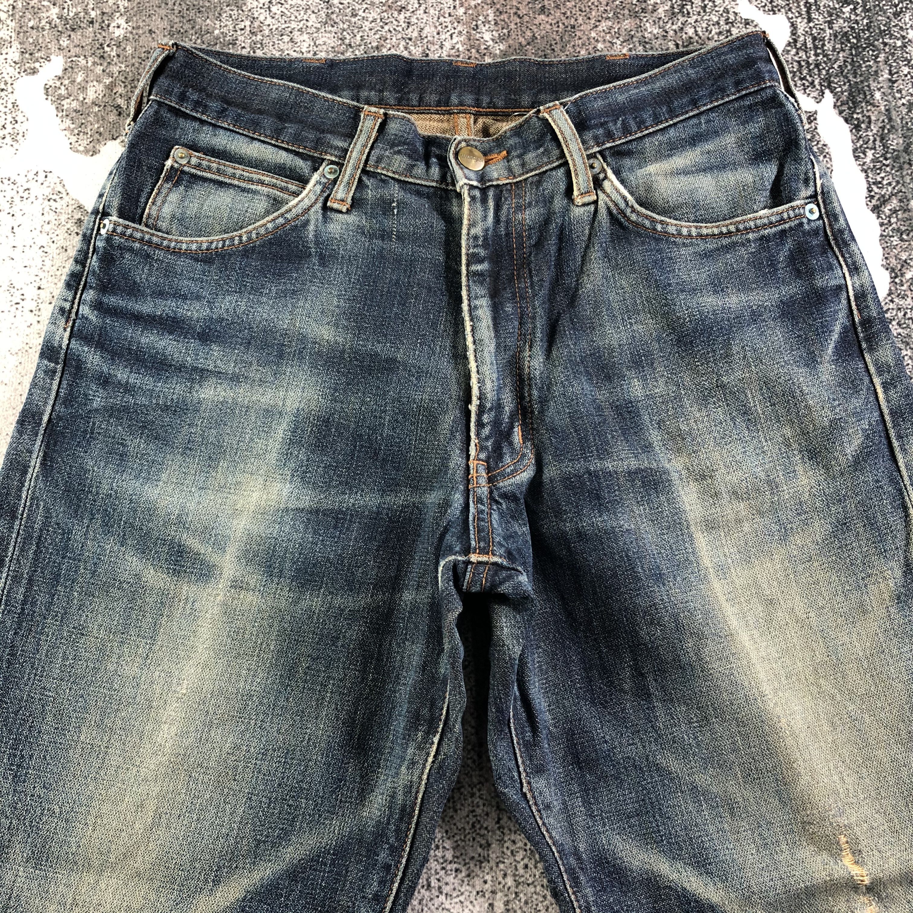 Vintage Vintage Wrangler Jeans Distressed Denim KJ2274 Size US 31 - 3 Thumbnail