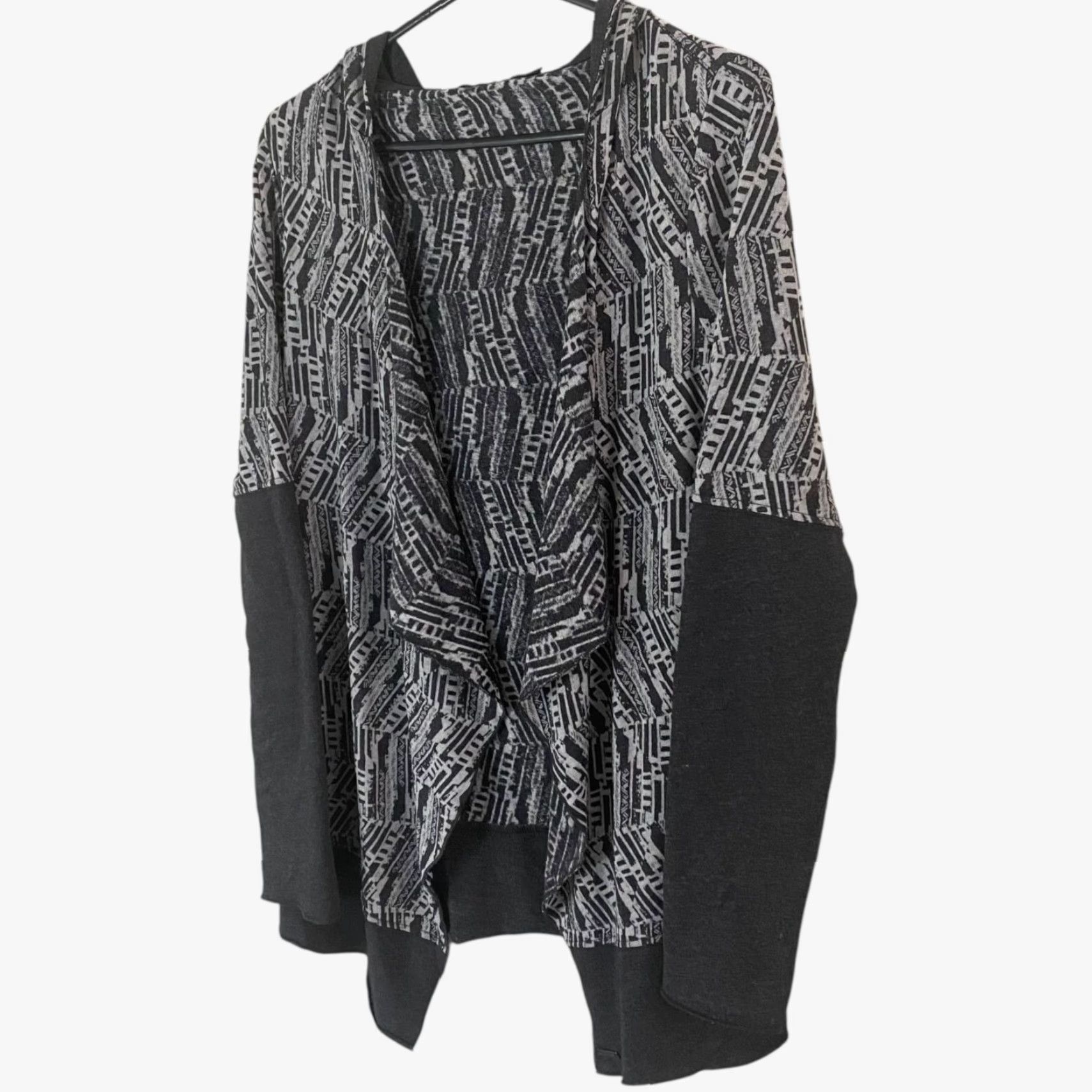 Prana Prana Graceful Wrap Cardigan Women's S Lightweight Hooded Open-Front Sweater Gray Bohemian Size S / US 4 / IT 40 - 3 Thumbnail