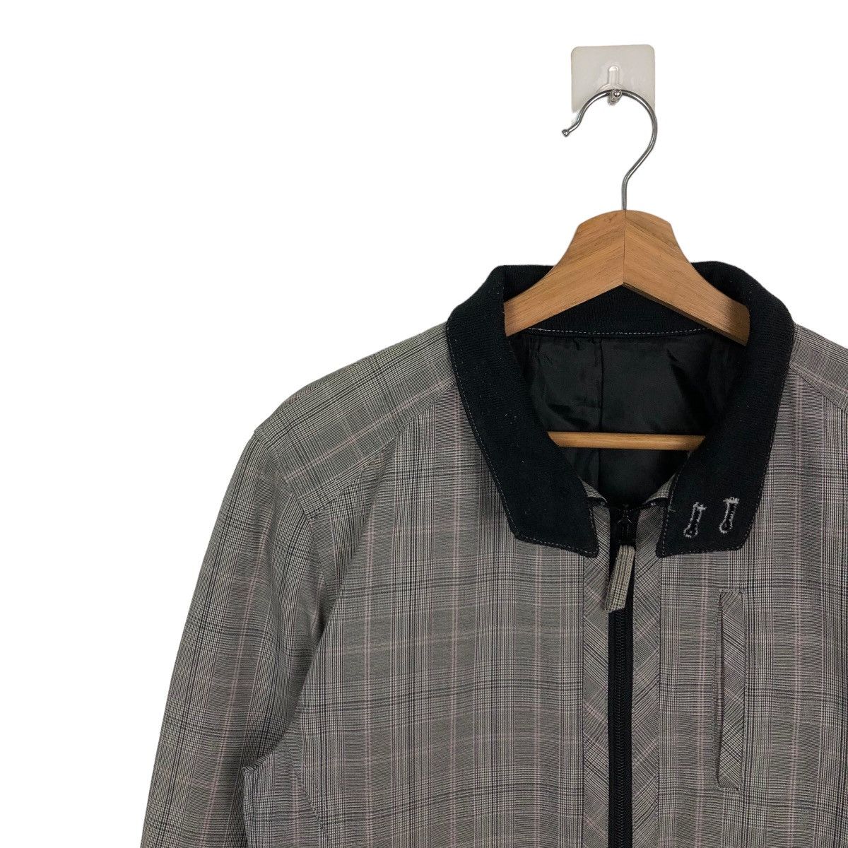 Japanese Brand VINTAGE BOMBER JACKET KLEIN PLUS HOMME TARTAN DESIGN Size US M / EU 48-50 / 2 - 6 Thumbnail