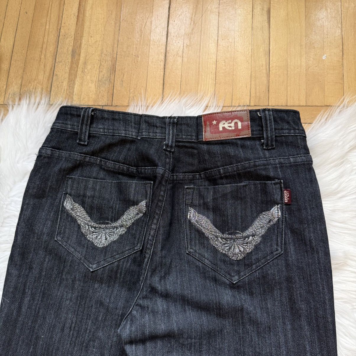 If Six Was Nine 📌 Vintage Y2K FEN Relaxed Crazy LGB style Jeans Size 30" / US 8 / IT 44 - 3 Thumbnail