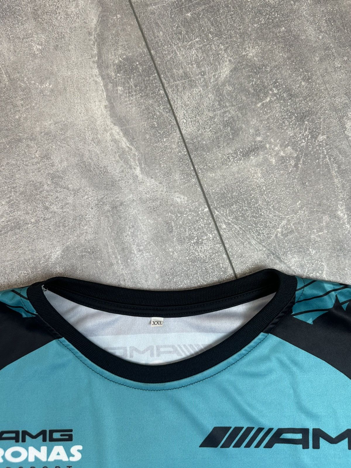 Mercedes-Benz Mercedes-Benz Pertonas Amg Racing Overprint Logo T-Shit Size US XXL / EU 58 / 5 - 6 Thumbnail