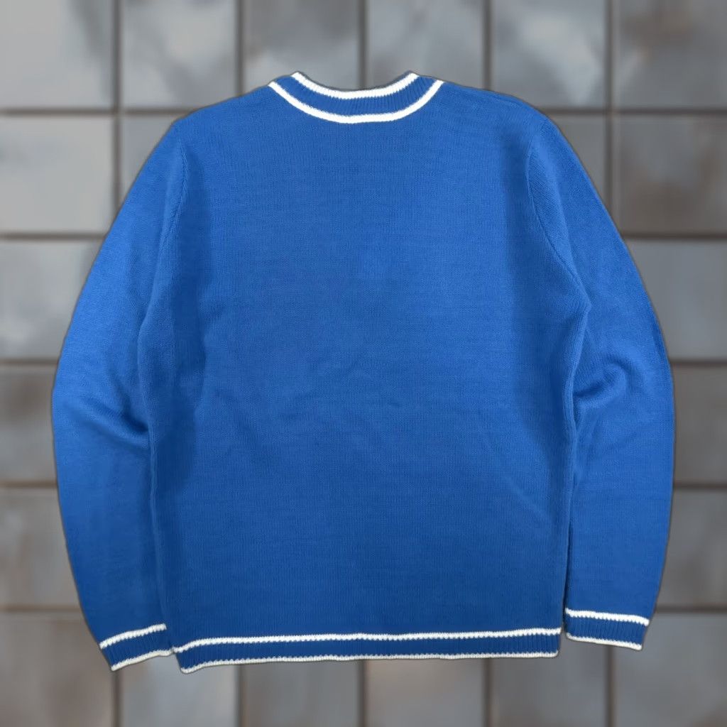 Vintage VINTAGE Union USA 50s Cricket Tennis Sweater Womens Medium Blue V-Neck Wool Knit Pullover Size M / US 6-8 / IT 42-44 - 1 Thumbnail