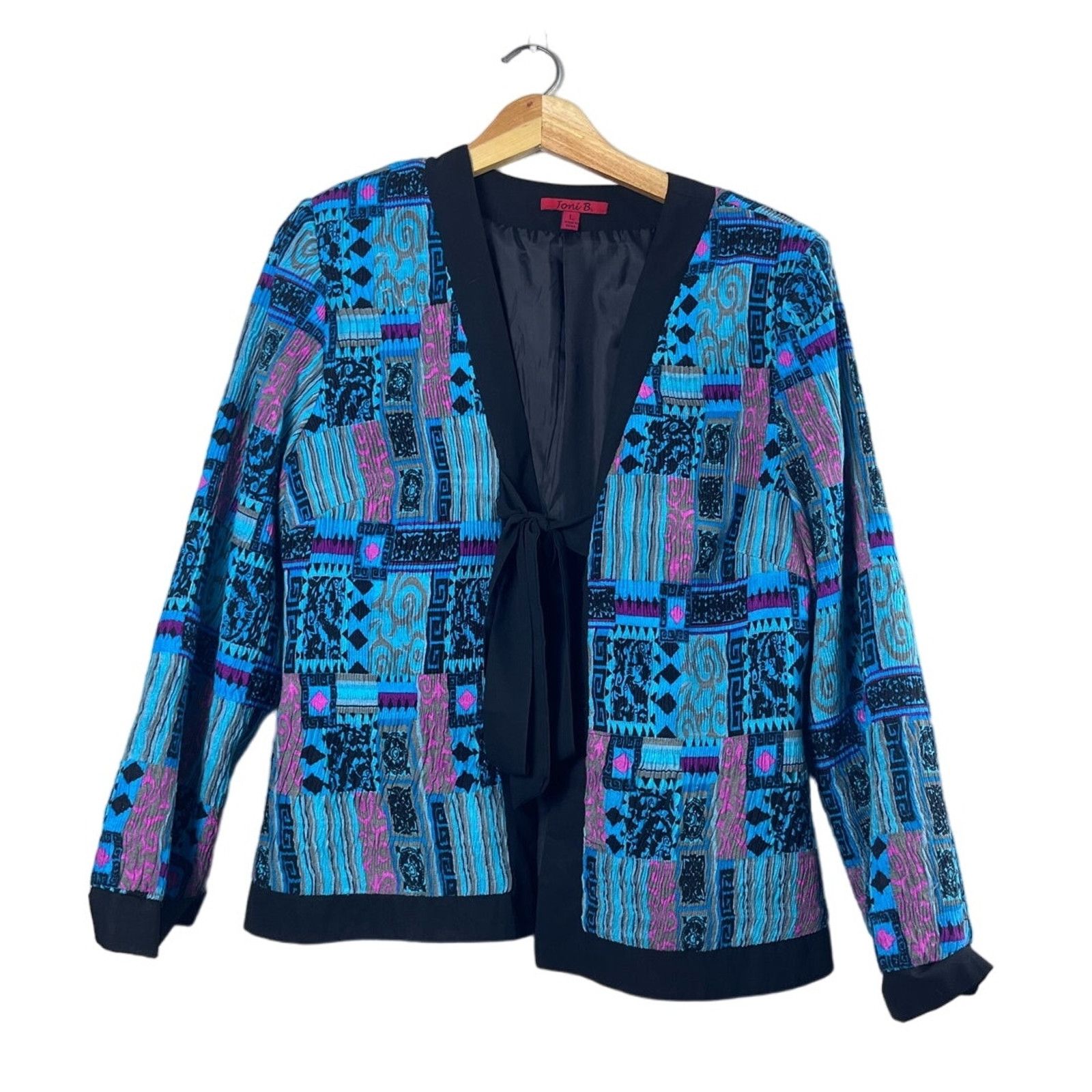 Vintage Vintage Open Front Joni B. Blazer Jacket L Size L / US 10 / IT 46 - 1 Thumbnail