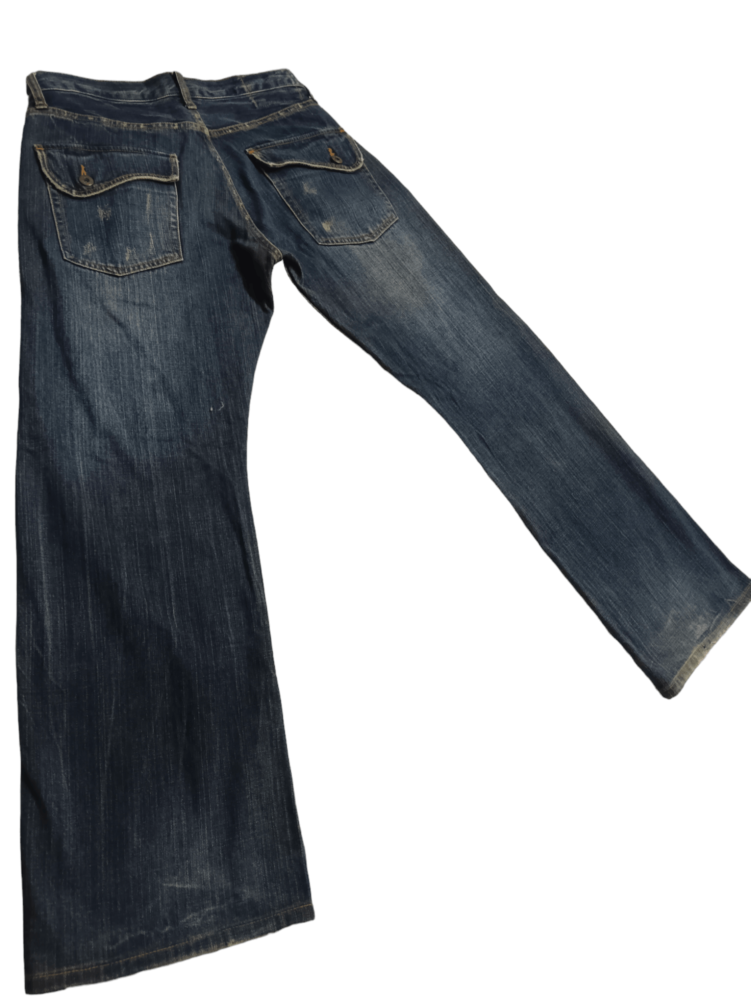 Japanese Brand Modish Style Punk Wide Leg Denim Size US 31 - 4 Thumbnail