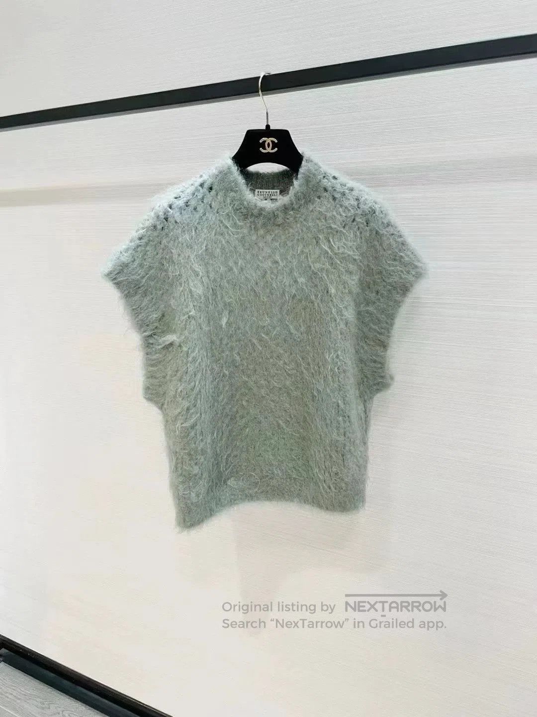 Brunello Cucinelli Brunello Cucinelli Open Knit Mohair Sweater. Size US M / EU 48-50 / 2 - 1 Thumbnail
