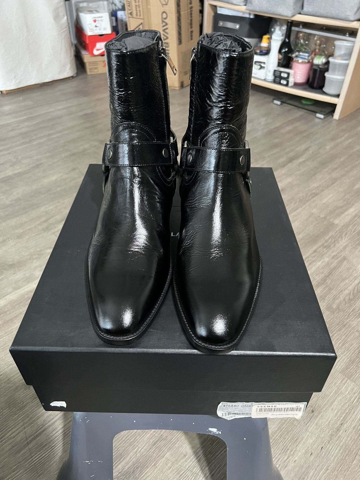 Saint Laurent Paris EXTREMELY RARE SLP French 85mm Heeled Ankle