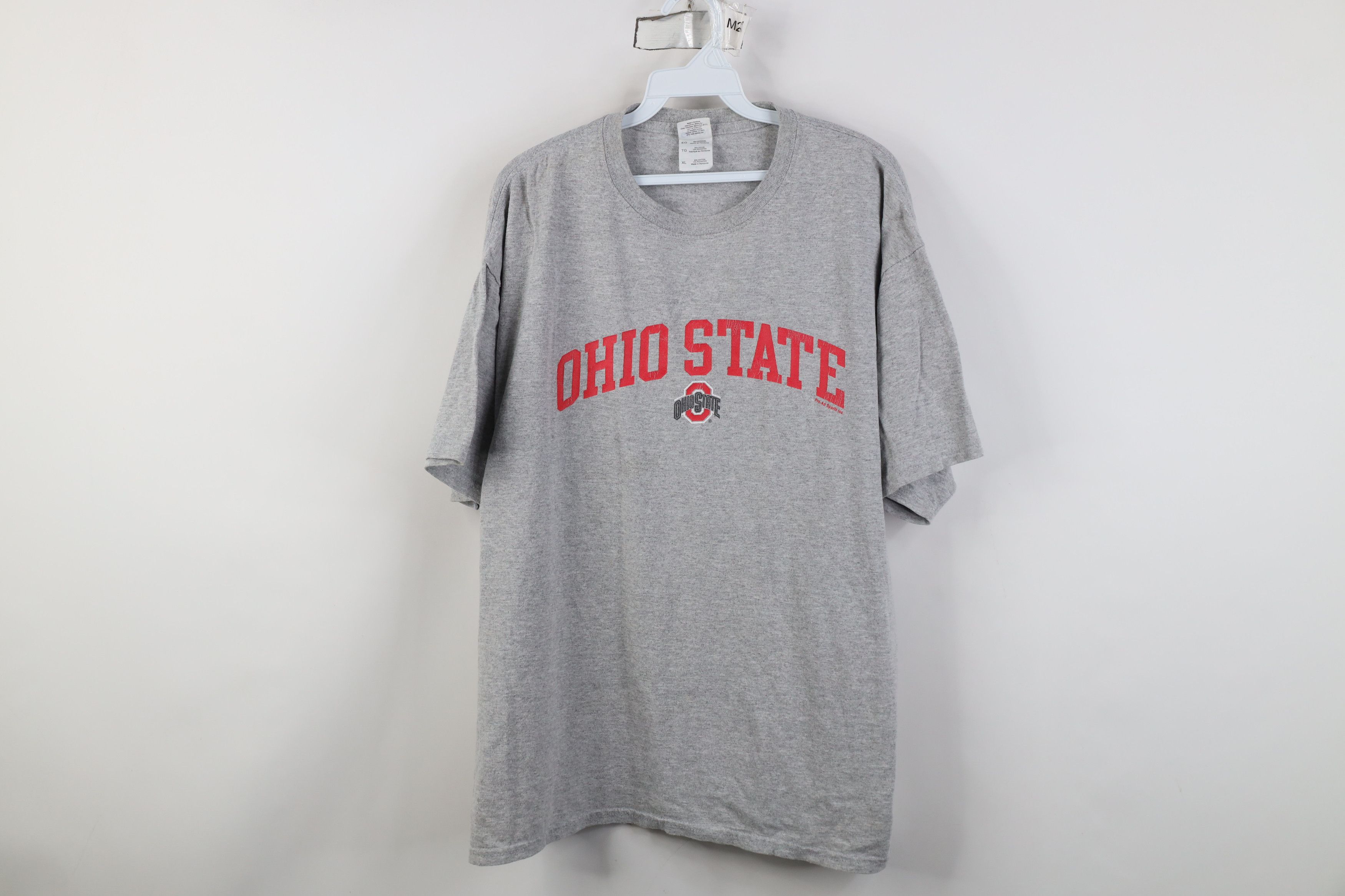 Vintage Vintage 90s Y2K Ohio State University T-Shirt Heather Gray Size US XL / EU 56 / 4 - 1 Thumbnail