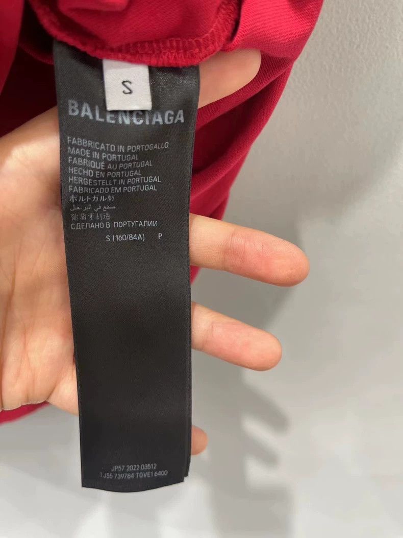 Balenciaga Balenciaga Red Flame Sanskrit Short Sleeve Size US S / EU 44-46 / 1 - 7 Thumbnail