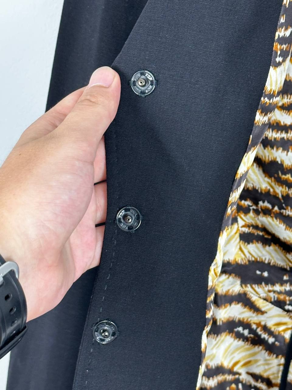 Dolce & Gabbana Dolce Gabbana Black Wool Casual Blazer Size L / US 10 / IT 46 - 7 Thumbnail