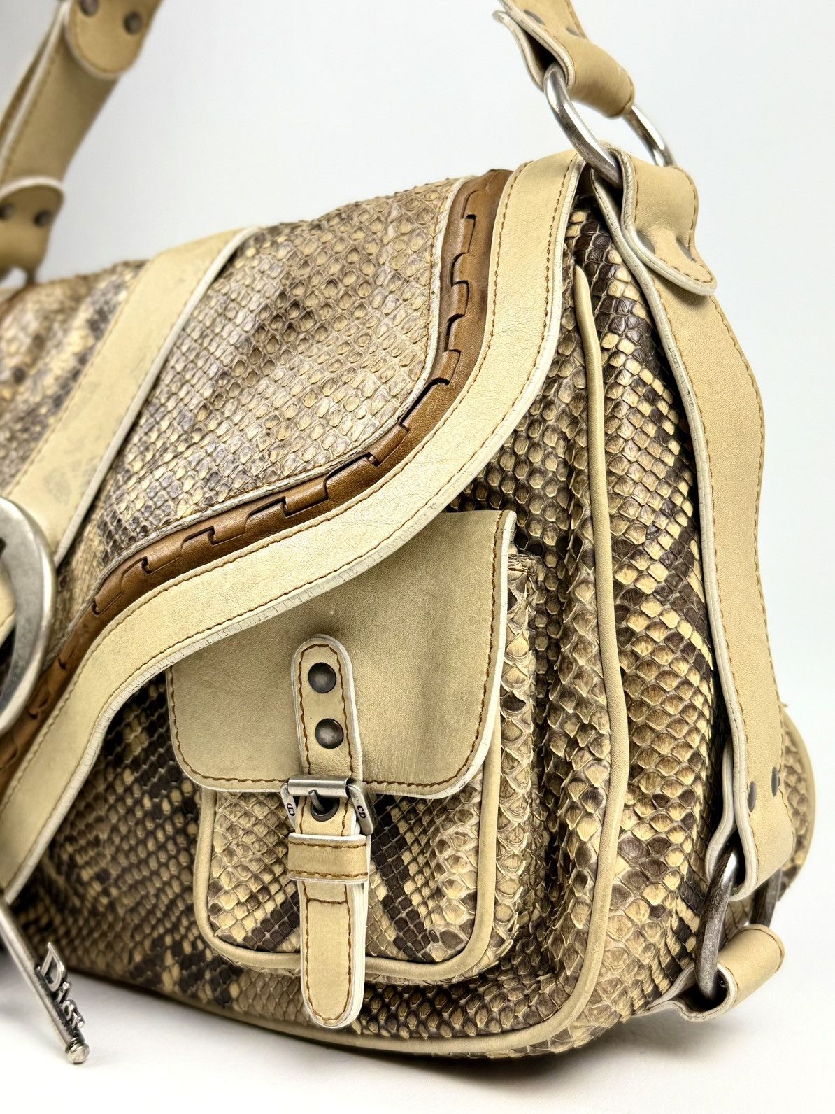 Dior Dior - John Galliano - FW/06 - Python Skin - Saddle Guacho Size ONE SIZE - 4 Thumbnail