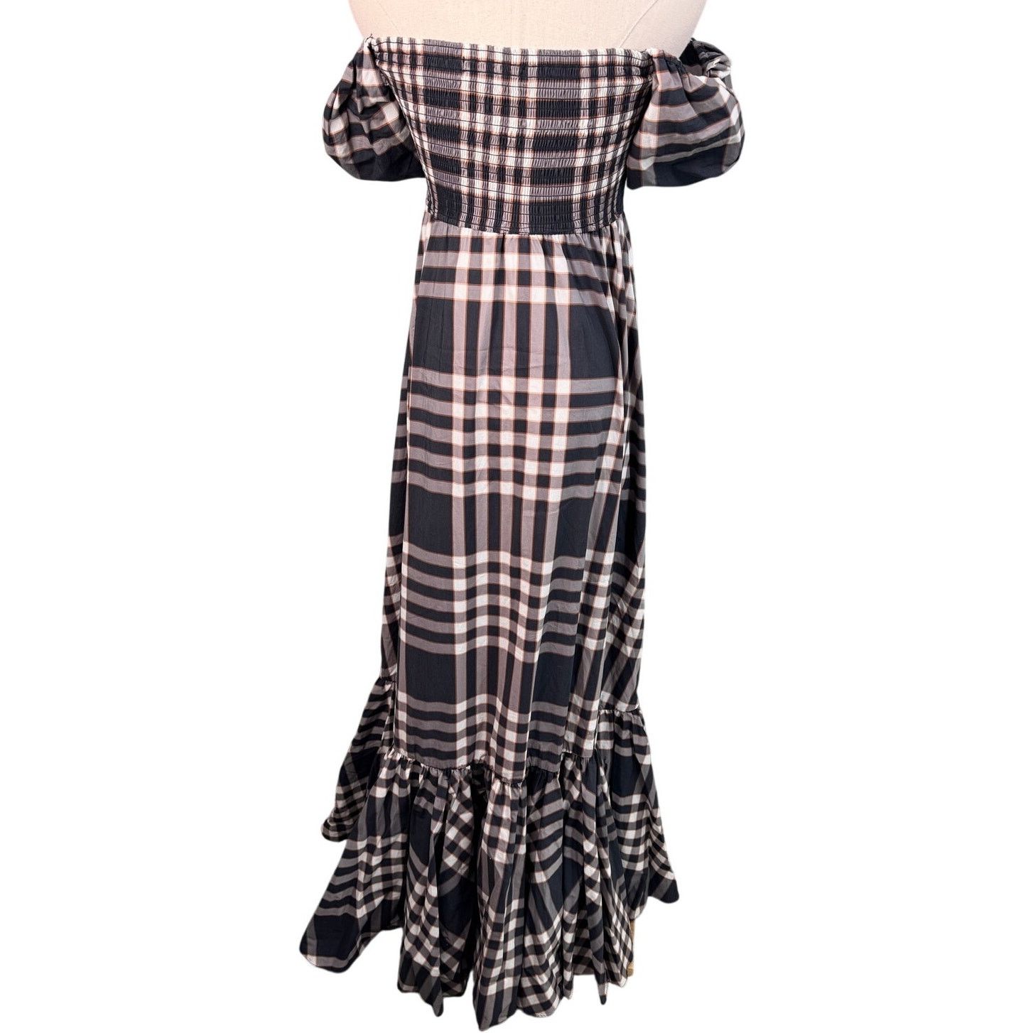 CAROLINE CONSTAS Caroline Constas Gianna Maxi Dress Black Fall Plaid M Size M / US 6-8 / IT 42-44 - 11 Thumbnail