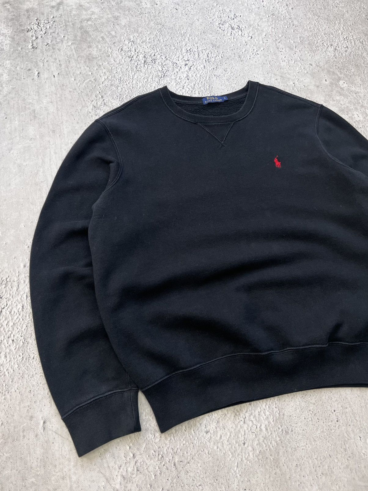 Polo Ralph Lauren × Vintage Polo Ralph Lauren L big logo sweatshirt long sleeve knit Size US L / EU 52-54 / 3 - 2 Thumbnail