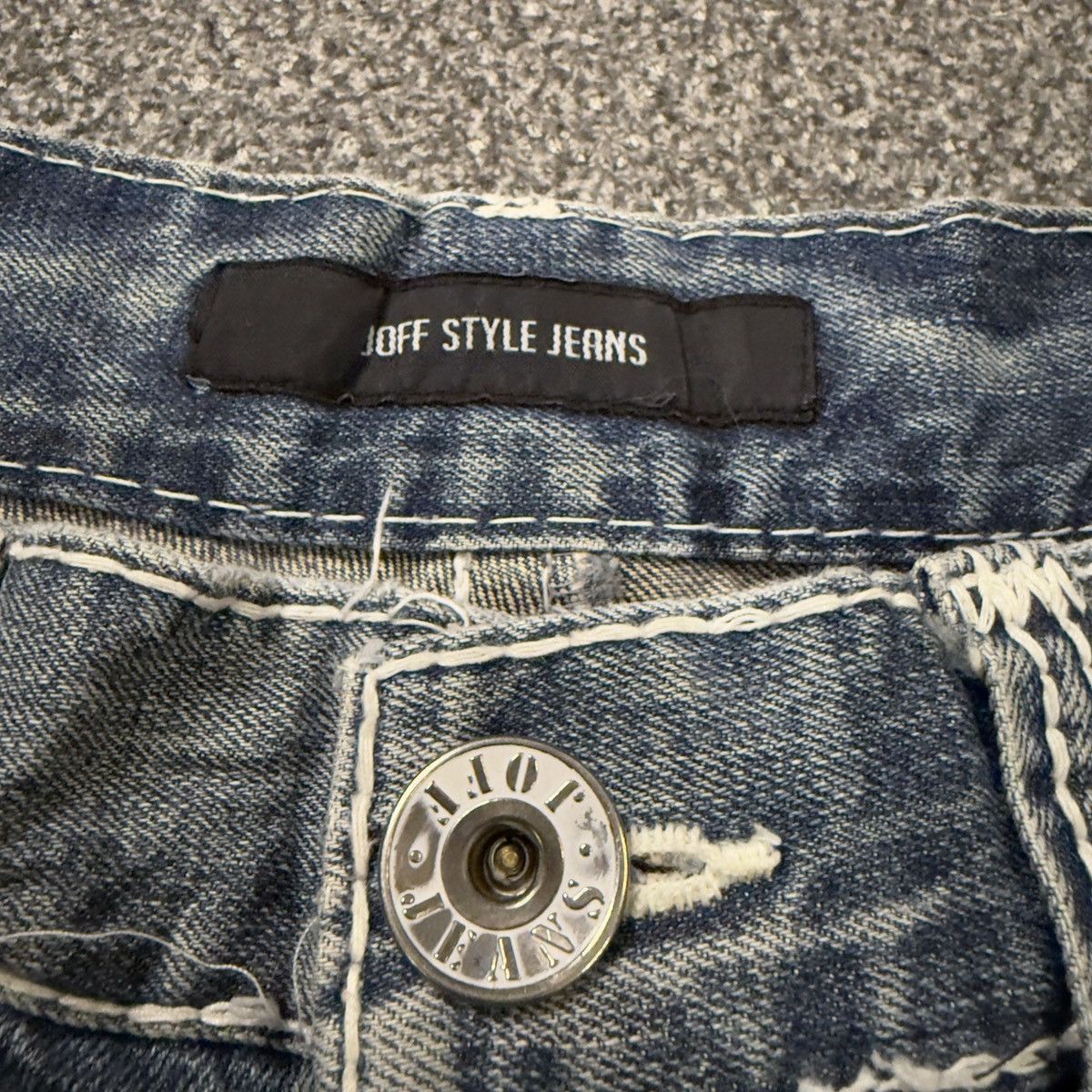 If Six Was Nine Y2K Distressed Boot Cut Joff Style Jeans Size US 35 - 15 Thumbnail