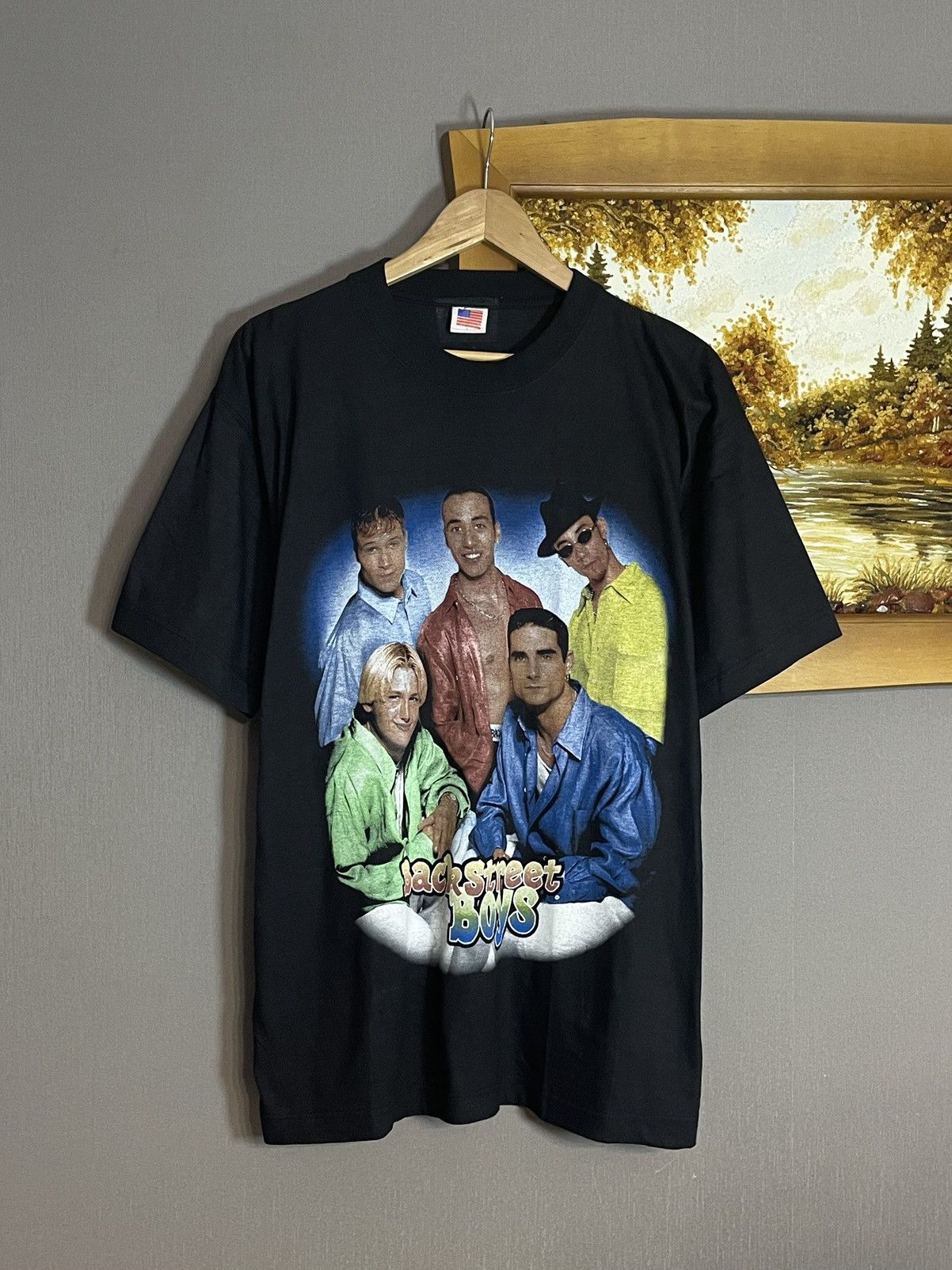Rap Tees × Vintage Rare Vintage 90s Backstreet Boys Double Sided AOP T-shirt Size US L / EU 52-54 / 3 - 1 Thumbnail