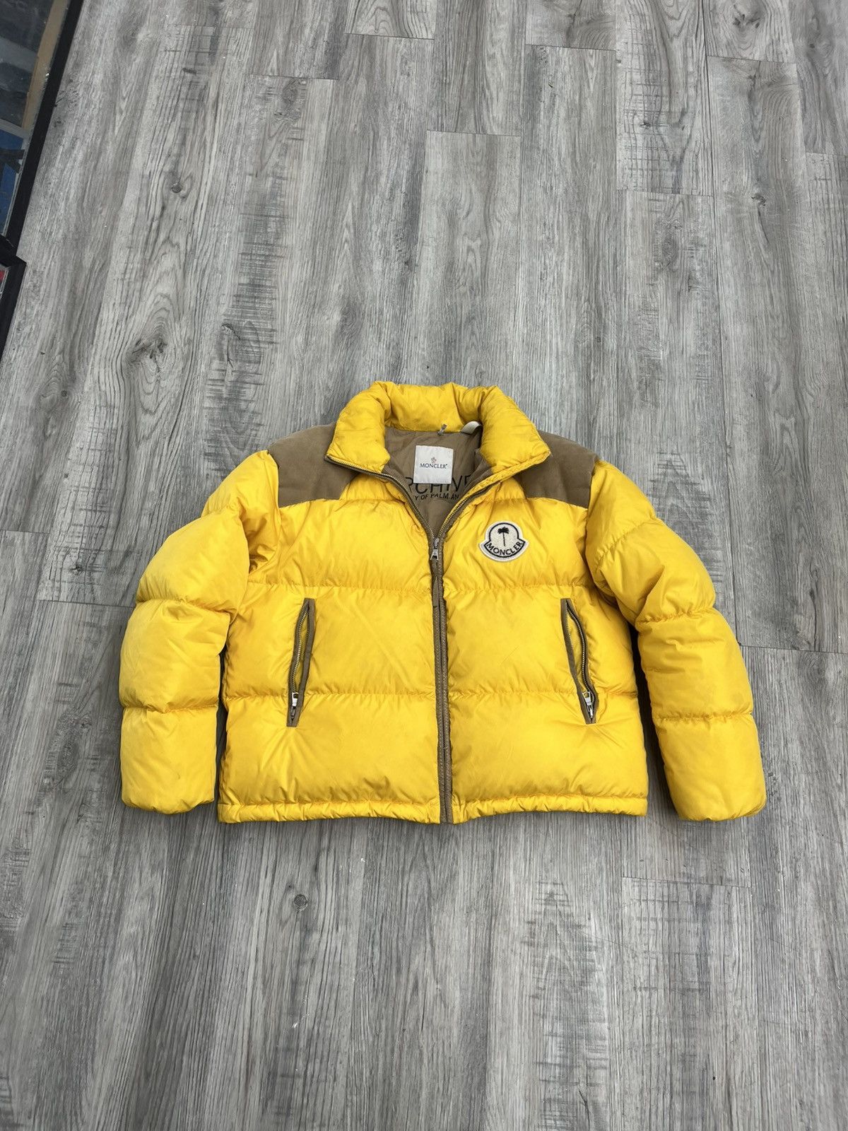 Fragment Design × Moncler Moncler fragment Palm Angels Yellow Logo-Embroidered Zip-Up Size US L / EU 52-54 / 3 - 1 Thumbnail