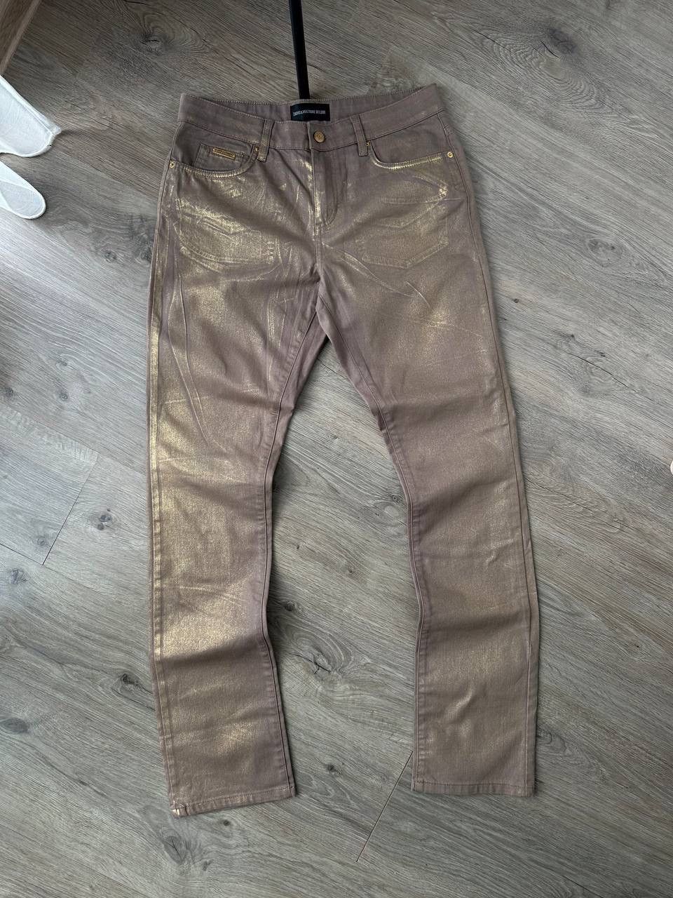 Vintage × Zadig & Voltaire Vintage Zadig&Voltaire Deluxe Gold Womens Pants Size 30" / US 8 / IT 44 - 3 Thumbnail