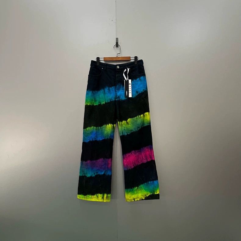 Louis Vuitton Louis Vuitton Striped Oil Tie Dye Trousers 2501-Nextarrow Size US 31 - 1 Thumbnail