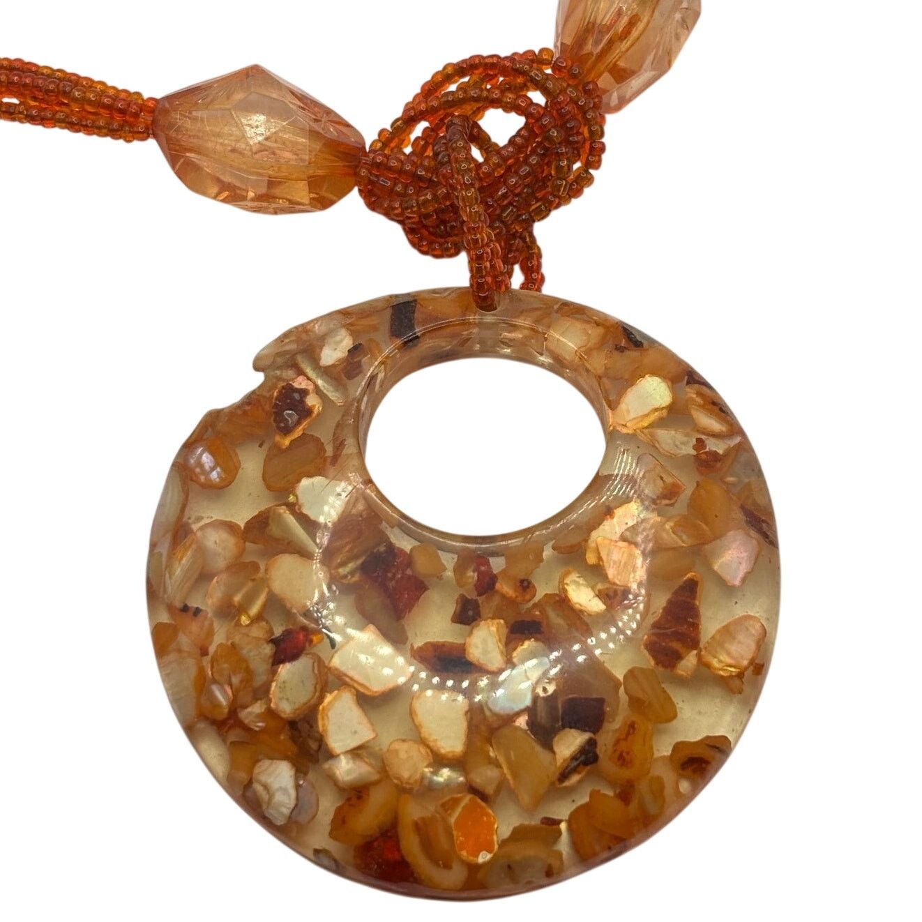 Other Vintage Brown Circle Necklace Size ONE SIZE - 2 Thumbnail